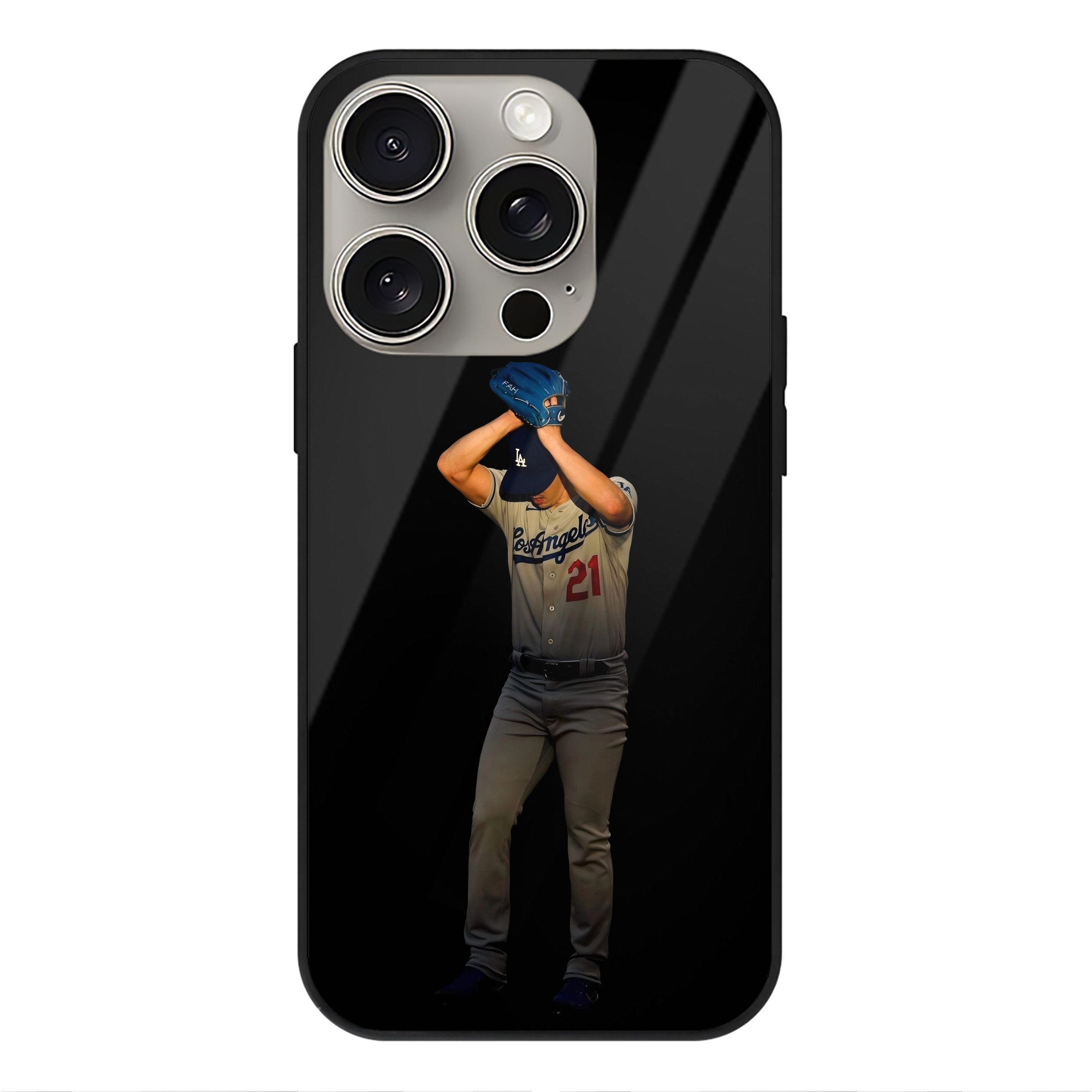  IPhone 15 Pro Mirror Phone Case – UV Printed Glass + TPU – Scratch-Resistant, Wireless Charging Compatible, Precise Fit & Stylish Design