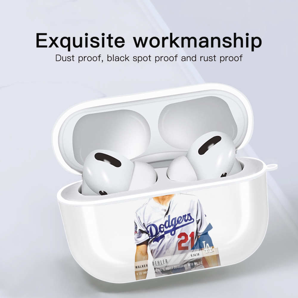  AirPods Pro Hard Case White With Keychain, Durable Flexible PC, Precise Cutouts, Anti-Fingerprint, Yellowing & Scratch Resistant, Full Protection, Washable