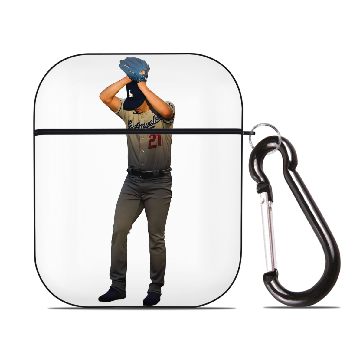  AirPods 2 Case Hard Shell Black, Flexible PC Material, Precise Cutouts, Full Protection, Anti-Fingerprint, Washable, Includes Keychain – Durable & Slim Design