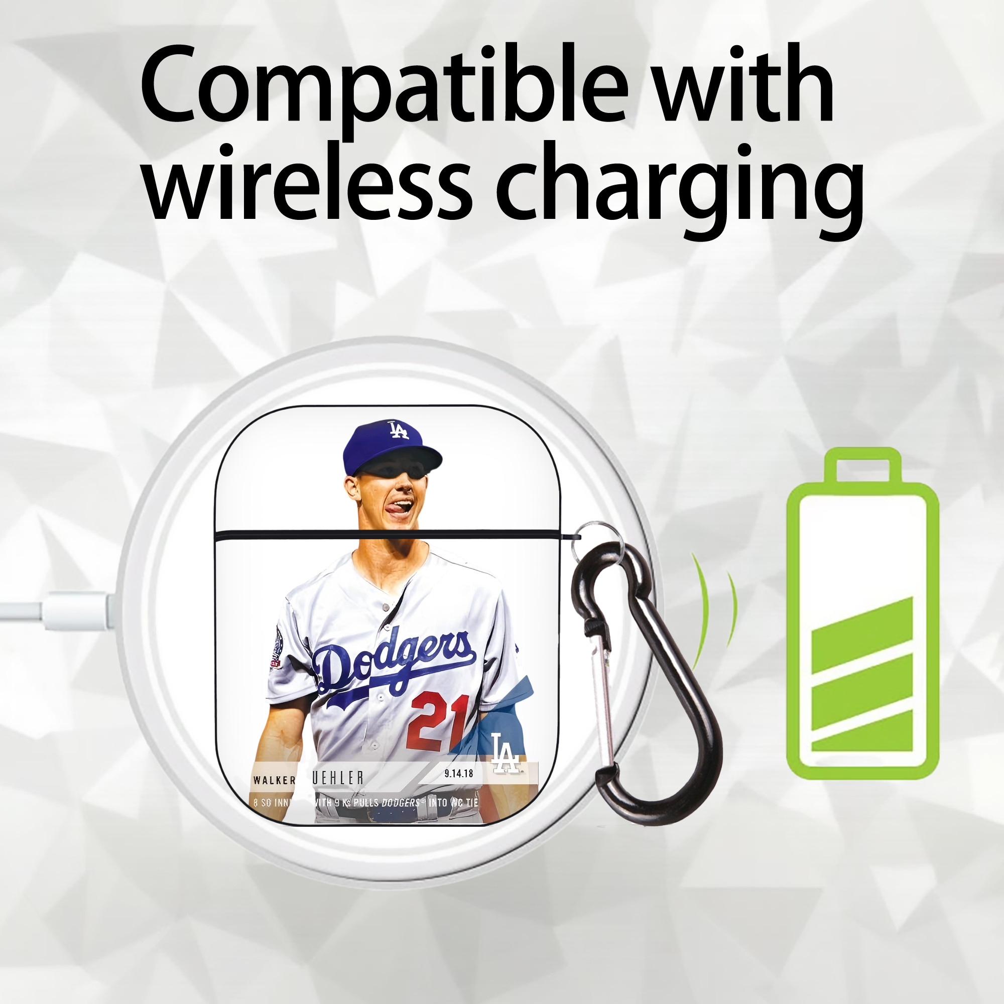  AirPods 2 Case Hard Shell Black, Flexible PC Material, Precise Cutouts, Full Protection, Anti-Fingerprint, Washable, Includes Keychain – Durable & Slim Design