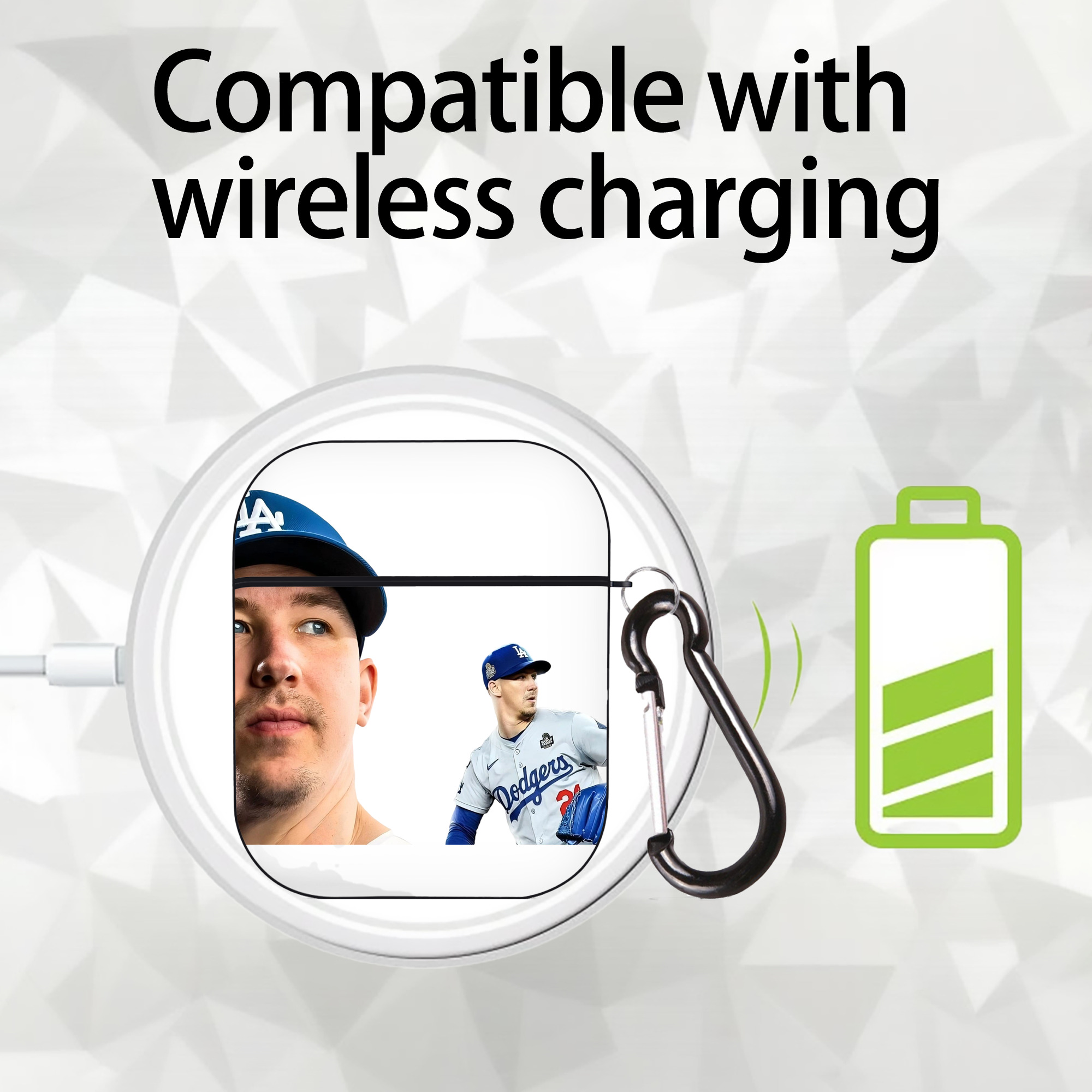  AirPods 2 Case Hard Shell Black, Flexible PC Material, Precise Cutouts, Full Protection, Anti-Fingerprint, Washable, Includes Keychain – Durable & Slim Design