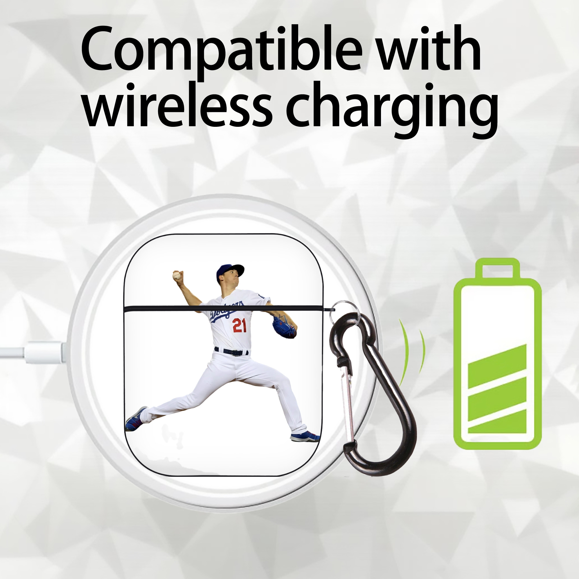  AirPods 2 Case Hard Shell Black, Flexible PC Material, Precise Cutouts, Full Protection, Anti-Fingerprint, Washable, Includes Keychain – Durable & Slim Design