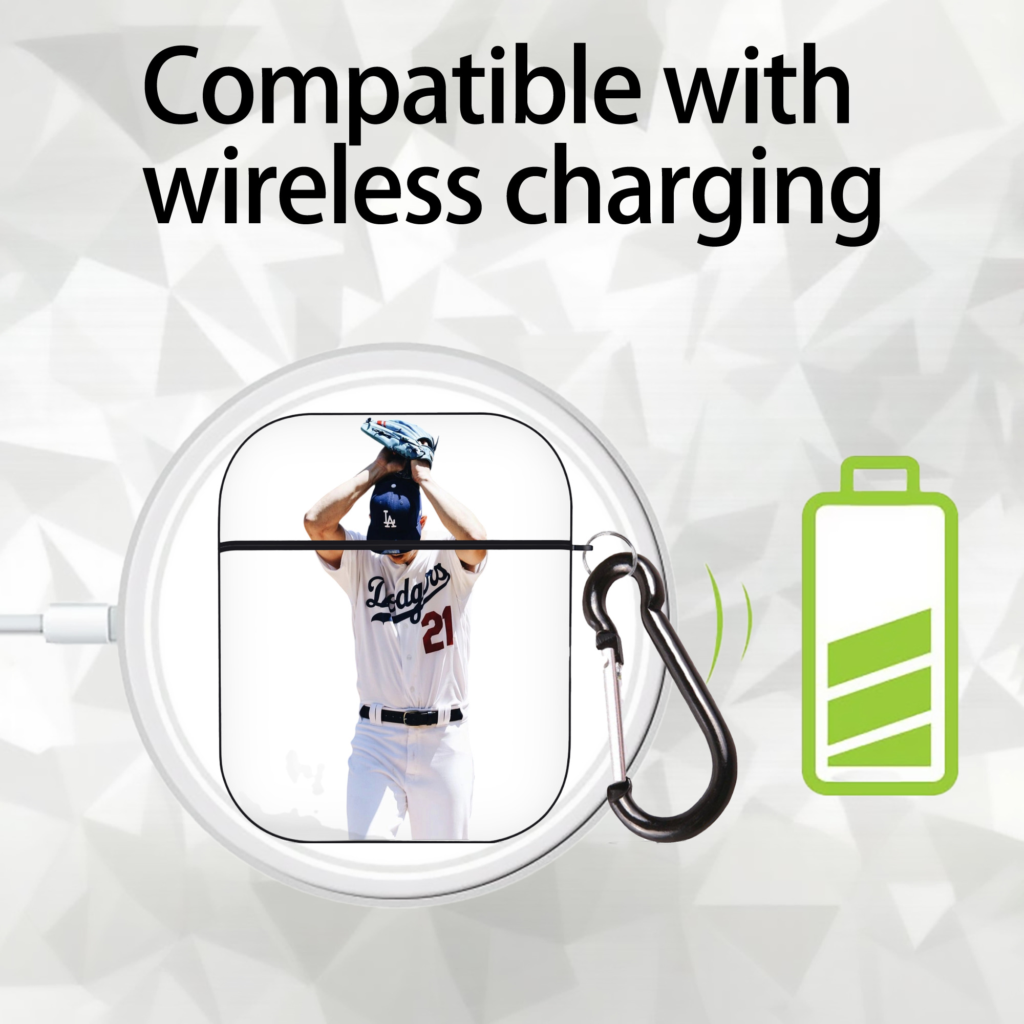  AirPods 2 Case Hard Shell Black, Flexible PC Material, Precise Cutouts, Full Protection, Anti-Fingerprint, Washable, Includes Keychain – Durable & Slim Design