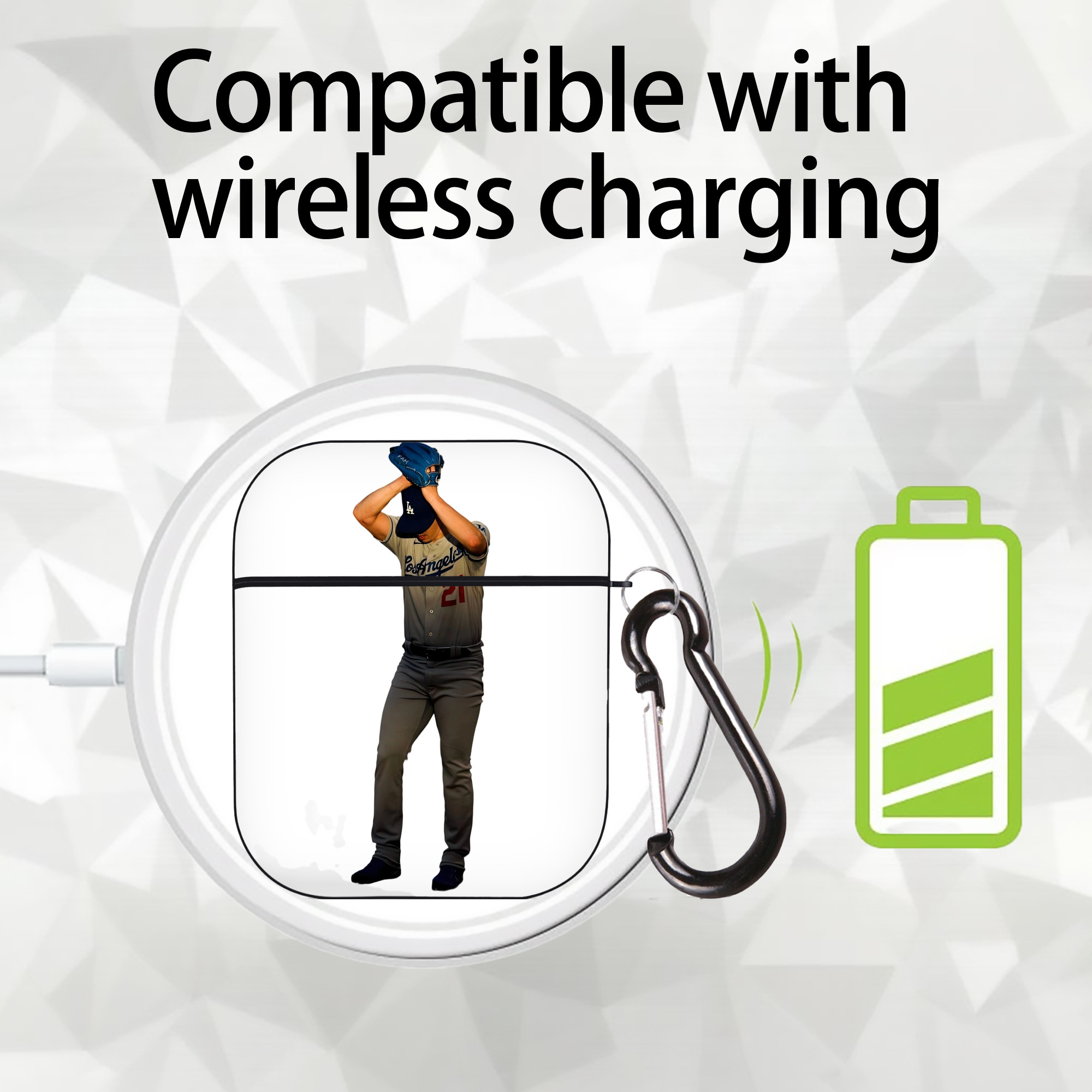  AirPods 2 Case Hard Shell Black, Flexible PC Material, Precise Cutouts, Full Protection, Anti-Fingerprint, Washable, Includes Keychain – Durable & Slim Design