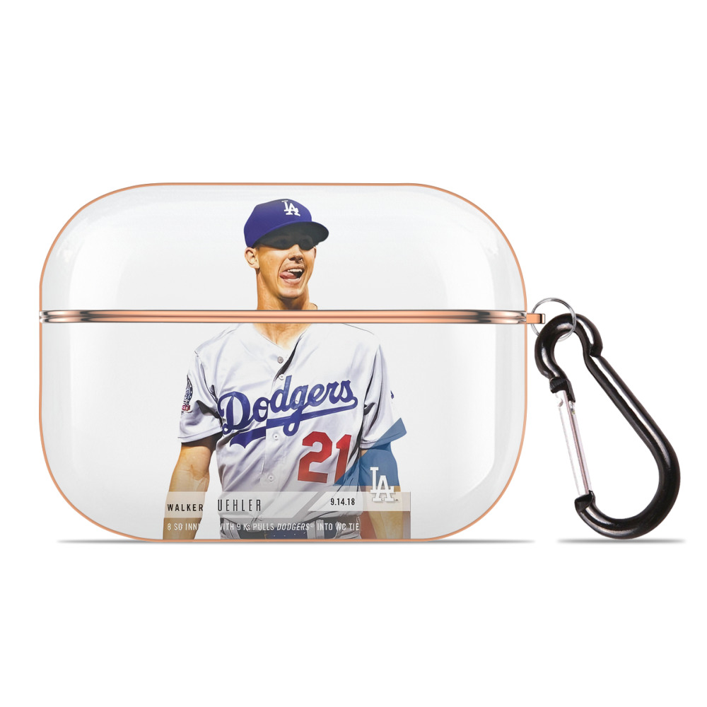  AirPods Pro Protective Case Rose Gold, Flexible PC Material, Precise Fit, Anti-Slip Cover, Full Protection, Fingerprint Resistant, Washable With Keychain