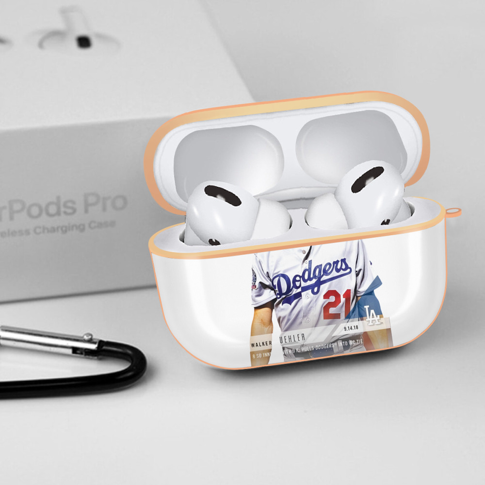  AirPods Pro Protective Case Rose Gold, Flexible PC Material, Precise Fit, Anti-Slip Cover, Full Protection, Fingerprint Resistant, Washable With Keychain