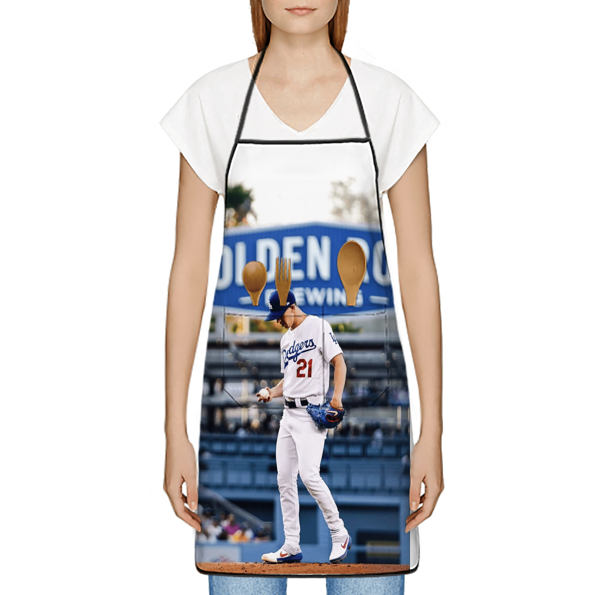  Stain-Resistant Polyester Apron With Pocket – Full Print, Waterproof, Anti-Wrinkle, Anti-Pilling – Ideal For Kitchen, BBQ, Restaurant, Salon & More