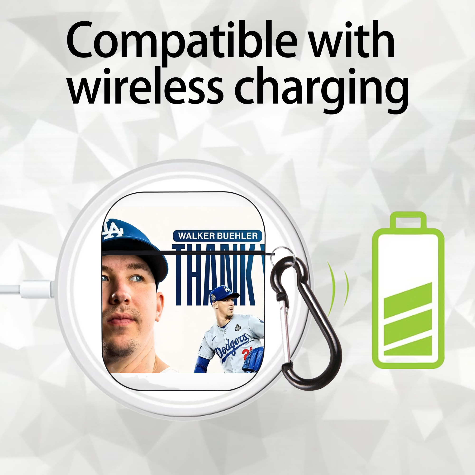  AirPods 2 Case Hard Shell Black, Flexible PC Material, Precise Cutouts, Full Protection, Anti-Fingerprint, Washable, Includes Keychain – Durable & Slim Design