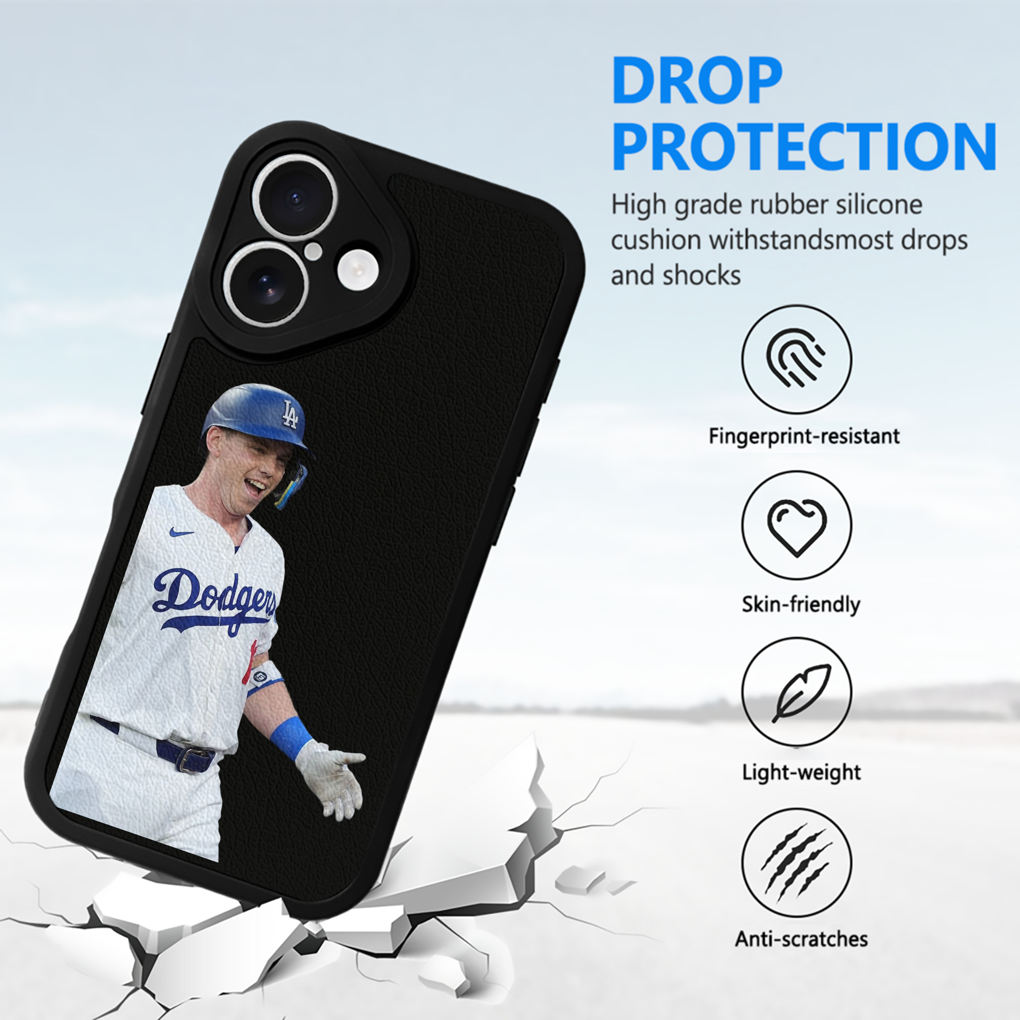  IPhone 16 Silicone Leather Case – UV Print, Lambskin Texture – Perfect Fit, Wireless Charging Compatible, Scratch Resistant, Precise Cutouts – Stylish Protection For IPhone 16