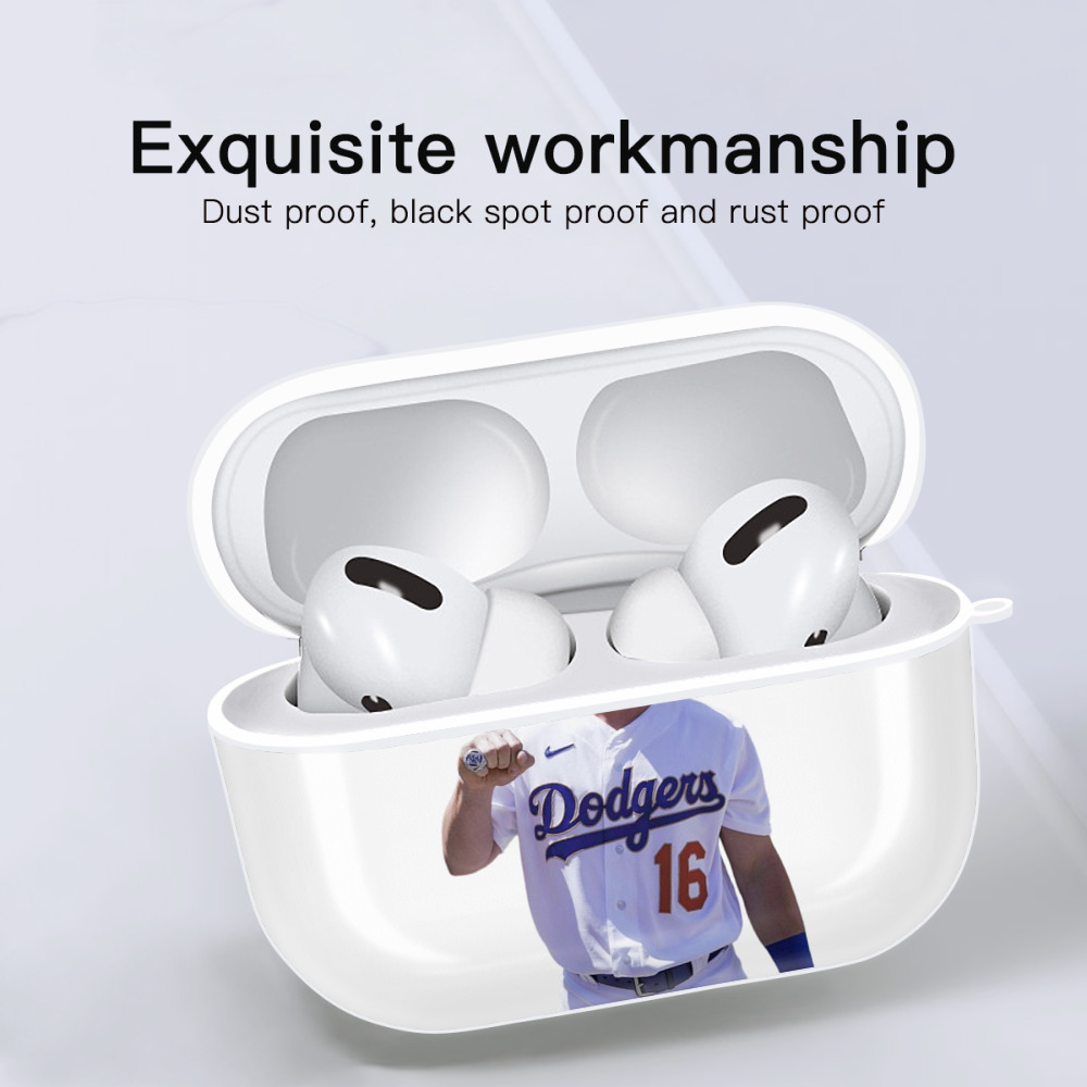  AirPods Pro Hard Case White With Keychain, Durable Flexible PC, Precise Cutouts, Anti-Fingerprint, Yellowing & Scratch Resistant, Full Protection, Washable