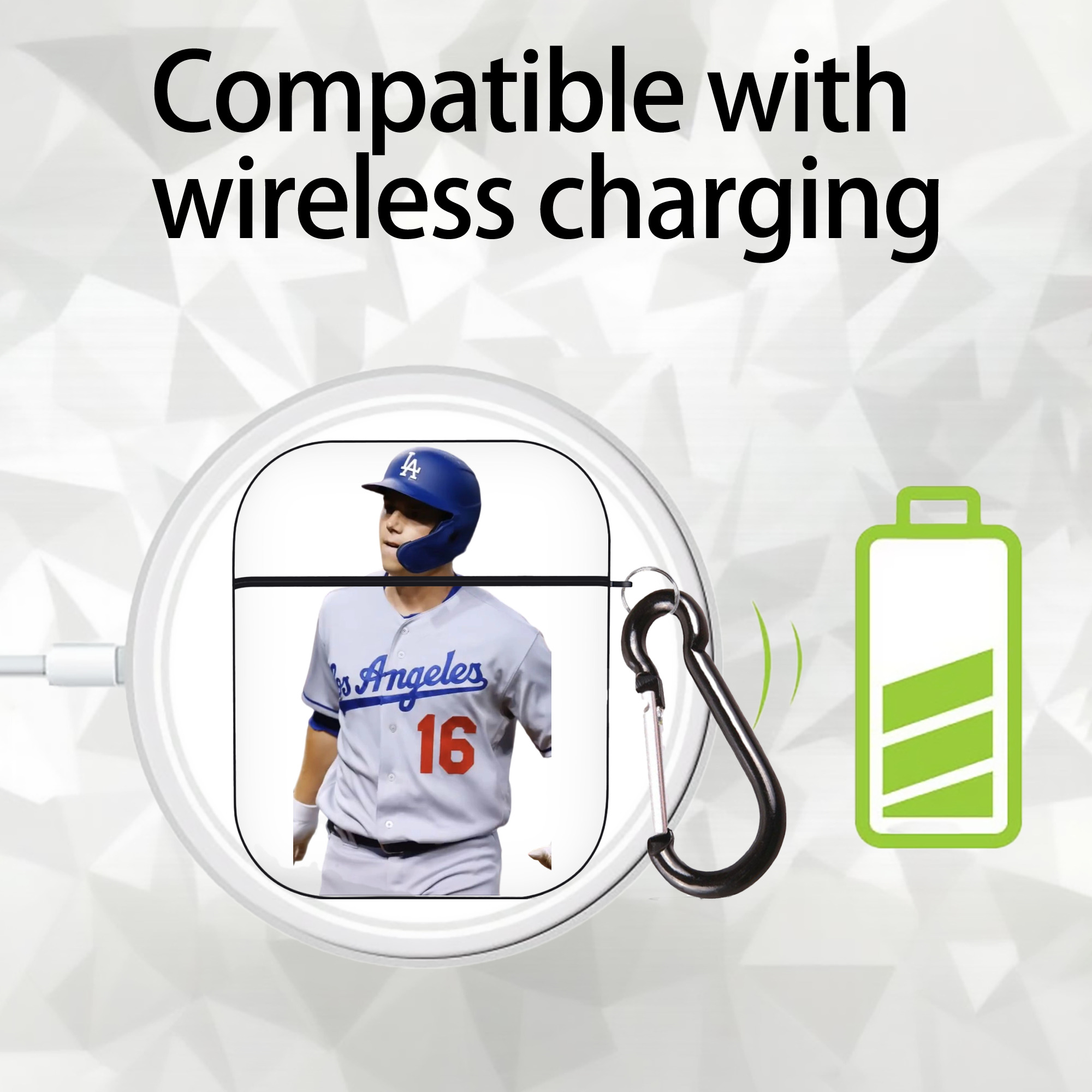  AirPods 2 Case Hard Shell Black, Flexible PC Material, Precise Cutouts, Full Protection, Anti-Fingerprint, Washable, Includes Keychain – Durable & Slim Design