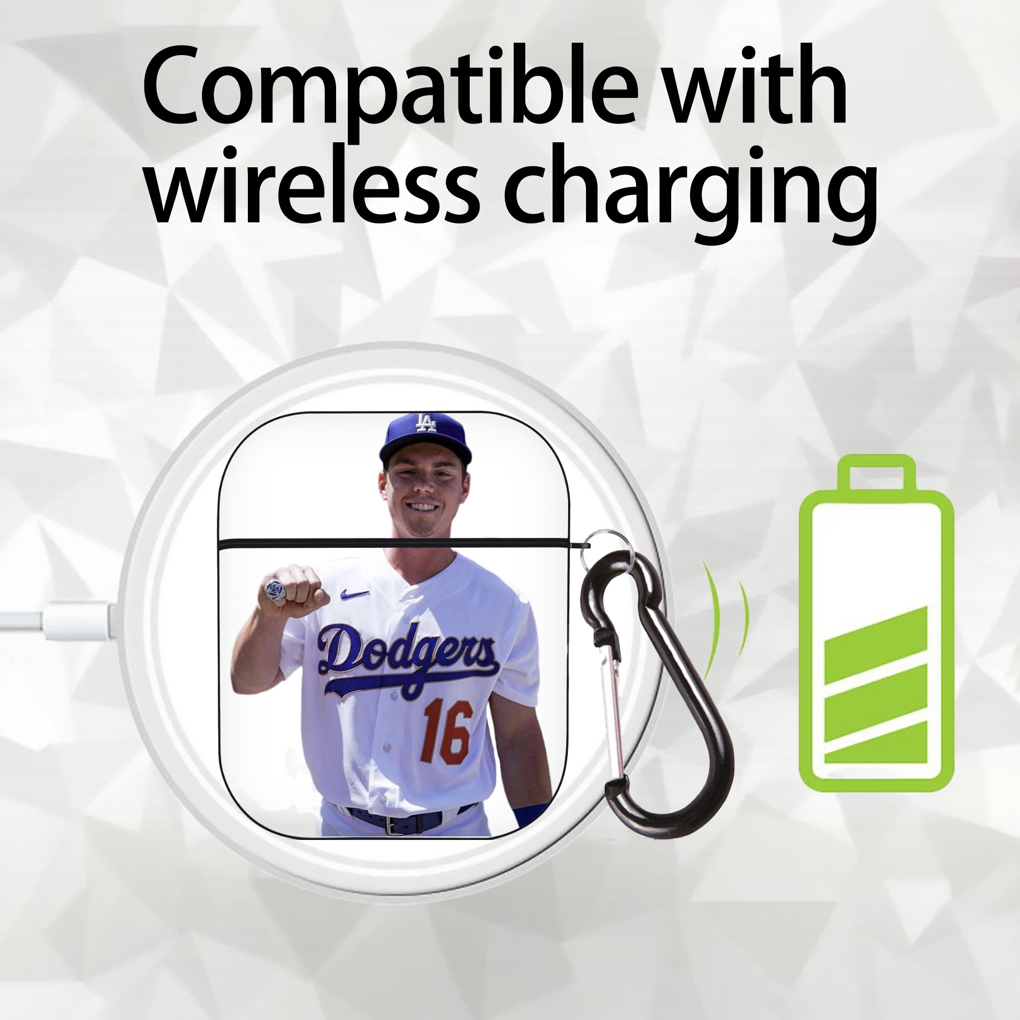  AirPods 2 Case Hard Shell Black, Flexible PC Material, Precise Cutouts, Full Protection, Anti-Fingerprint, Washable, Includes Keychain – Durable & Slim Design