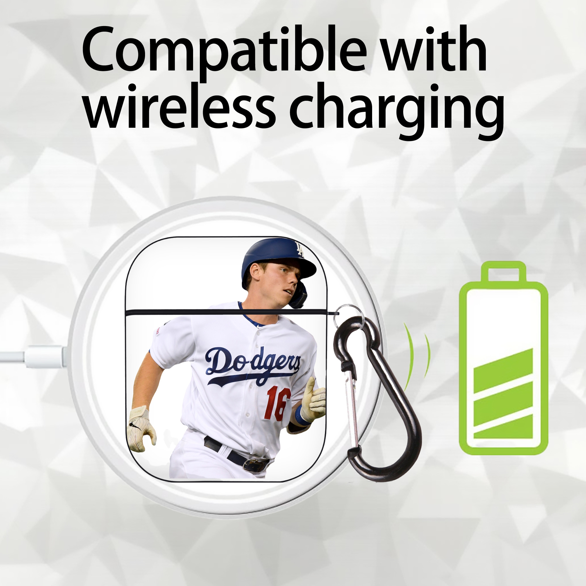  AirPods 2 Case Hard Shell Black, Flexible PC Material, Precise Cutouts, Full Protection, Anti-Fingerprint, Washable, Includes Keychain – Durable & Slim Design