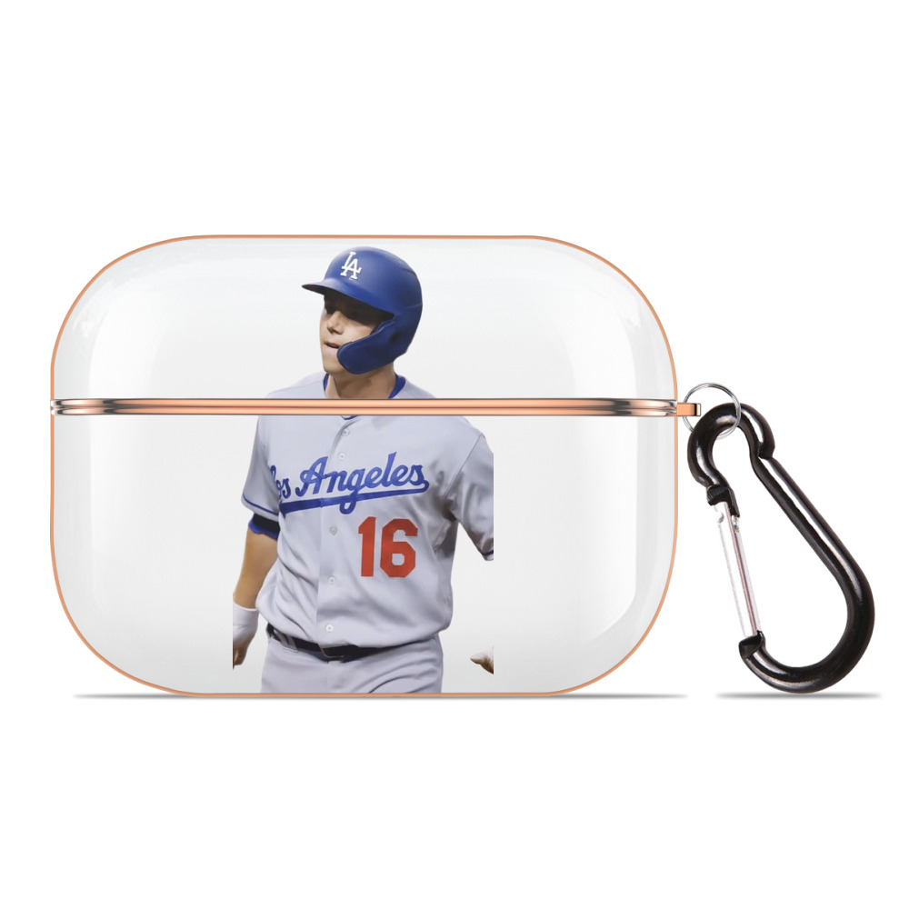  AirPods Pro Protective Case Rose Gold, Flexible PC Material, Precise Fit, Anti-Slip Cover, Full Protection, Fingerprint Resistant, Washable With Keychain