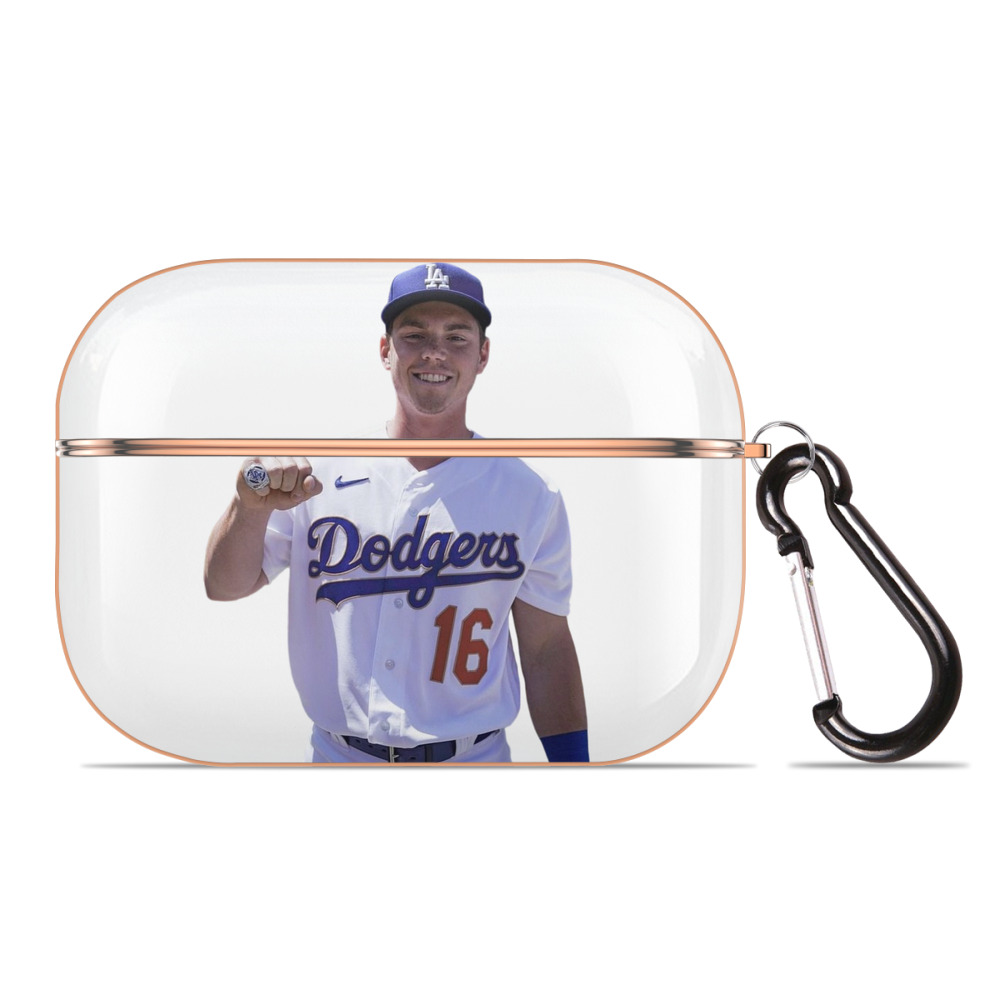  AirPods Pro Protective Case Rose Gold, Flexible PC Material, Precise Fit, Anti-Slip Cover, Full Protection, Fingerprint Resistant, Washable With Keychain