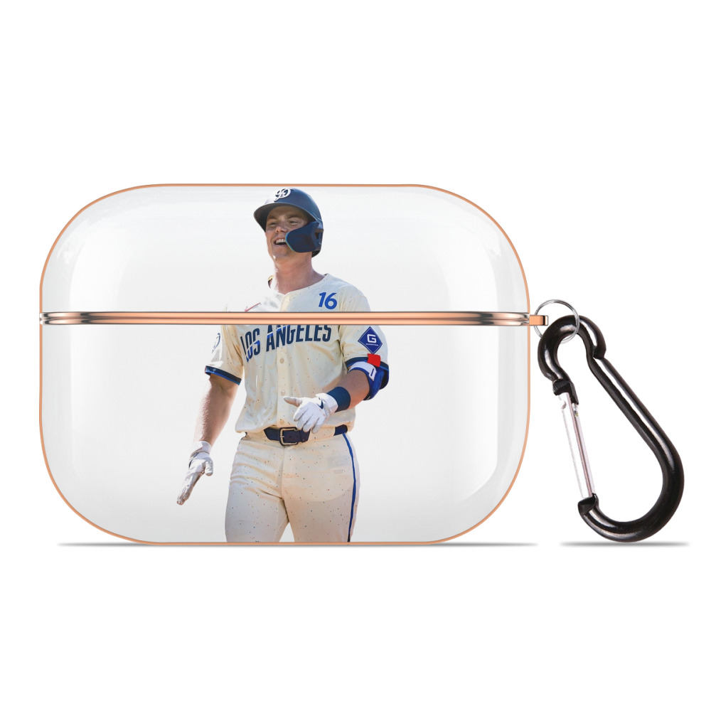  AirPods Pro Protective Case Rose Gold, Flexible PC Material, Precise Fit, Anti-Slip Cover, Full Protection, Fingerprint Resistant, Washable With Keychain