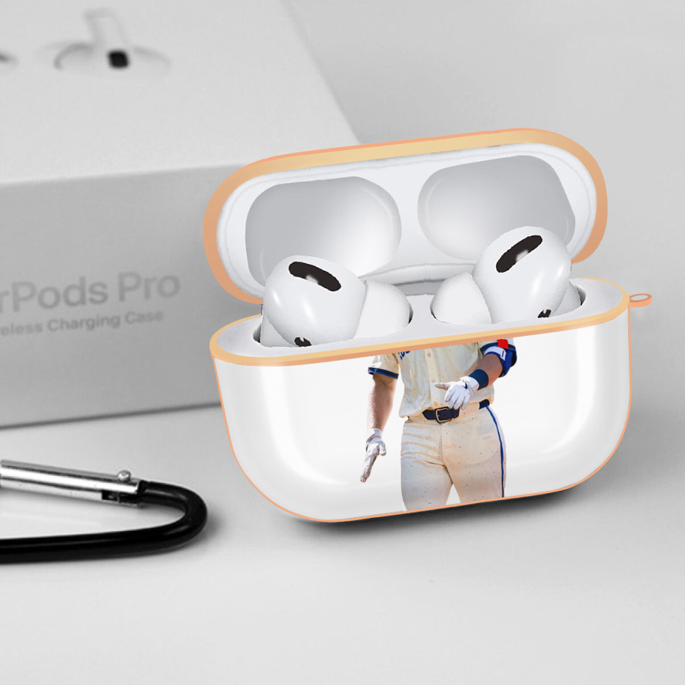  AirPods Pro Protective Case Rose Gold, Flexible PC Material, Precise Fit, Anti-Slip Cover, Full Protection, Fingerprint Resistant, Washable With Keychain
