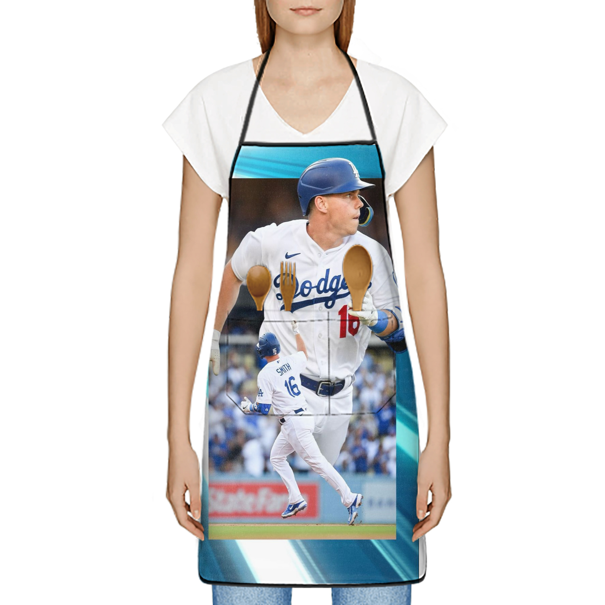  Stain-Resistant Polyester Apron With Pocket – Full Print, Waterproof, Anti-Wrinkle, Anti-Pilling – Ideal For Kitchen, BBQ, Restaurant, Salon & More