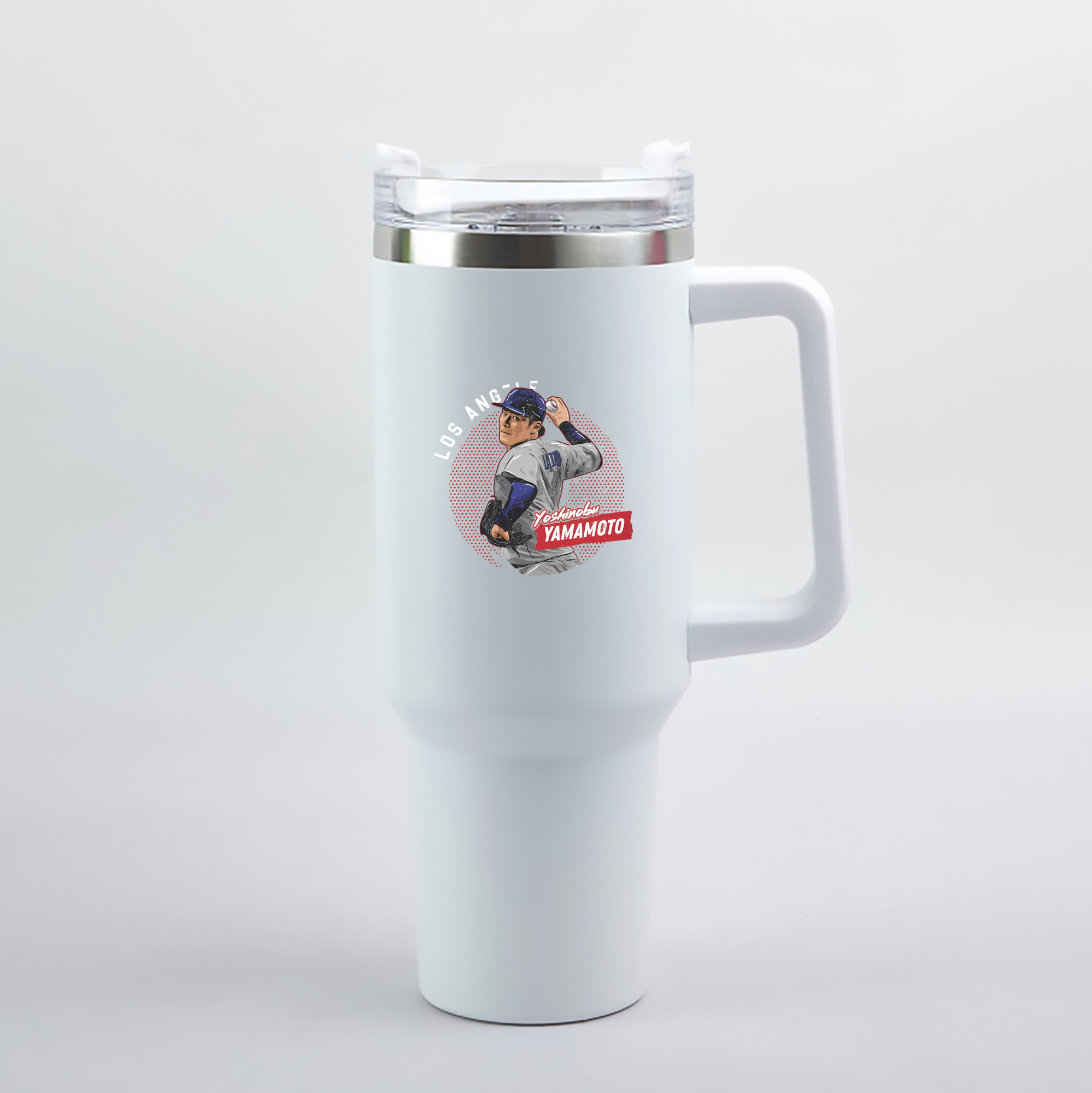  40oz Handle Car Tumbler – Durable Stainless Steel Travel Mug With UV Print – Double Wall Insulated, Fits Most Car Cup Holders