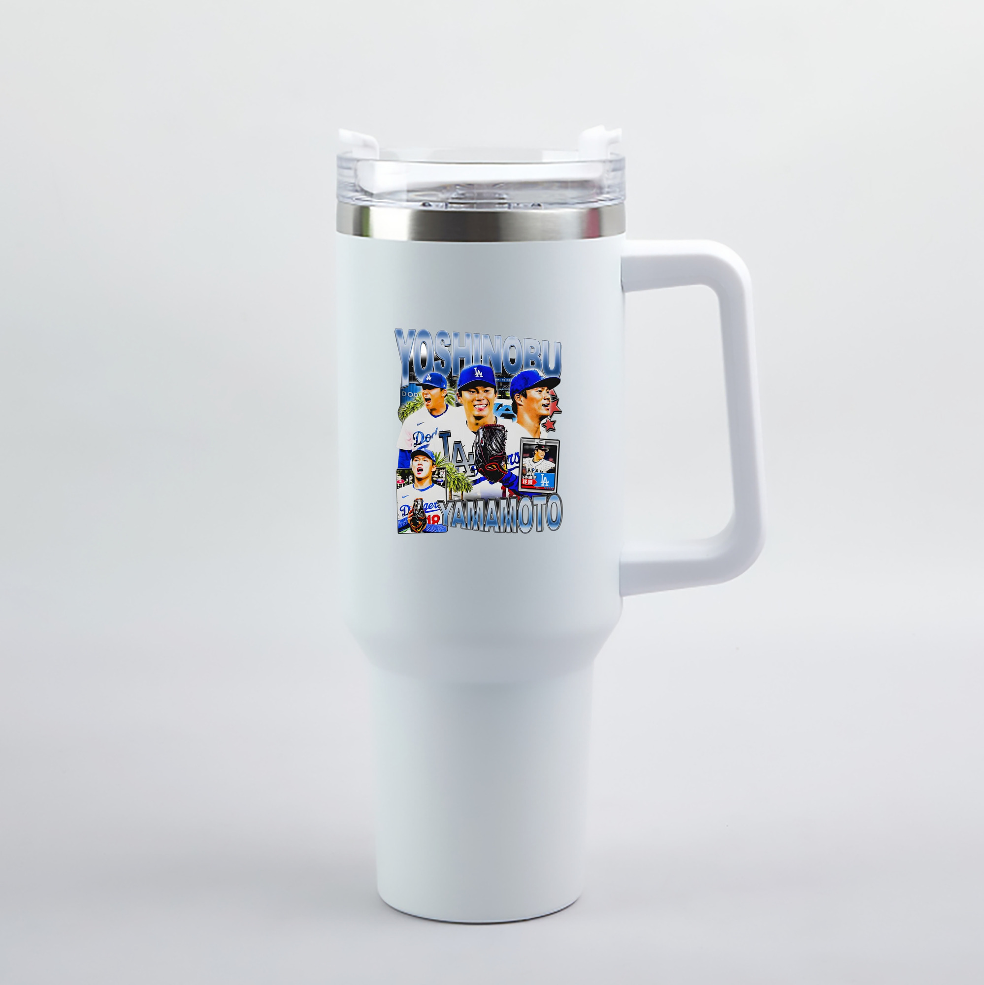  40oz Handle Car Tumbler – Durable Stainless Steel Travel Mug With UV Print – Double Wall Insulated, Fits Most Car Cup Holders