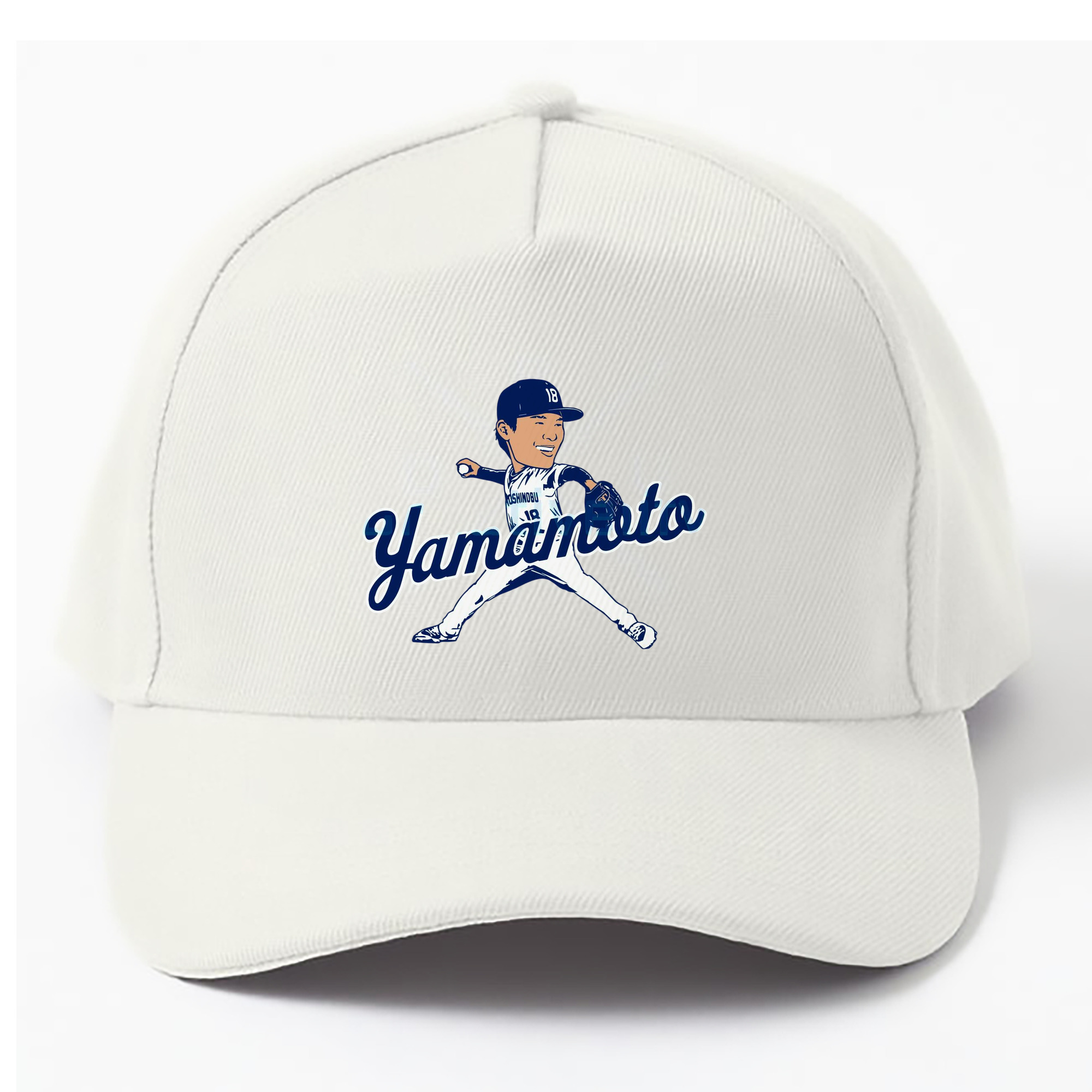  100% Cotton Baseball Cap – Heat Transfer Print – Comfortable, Durable, Perfect For Sports & Everyday Wear