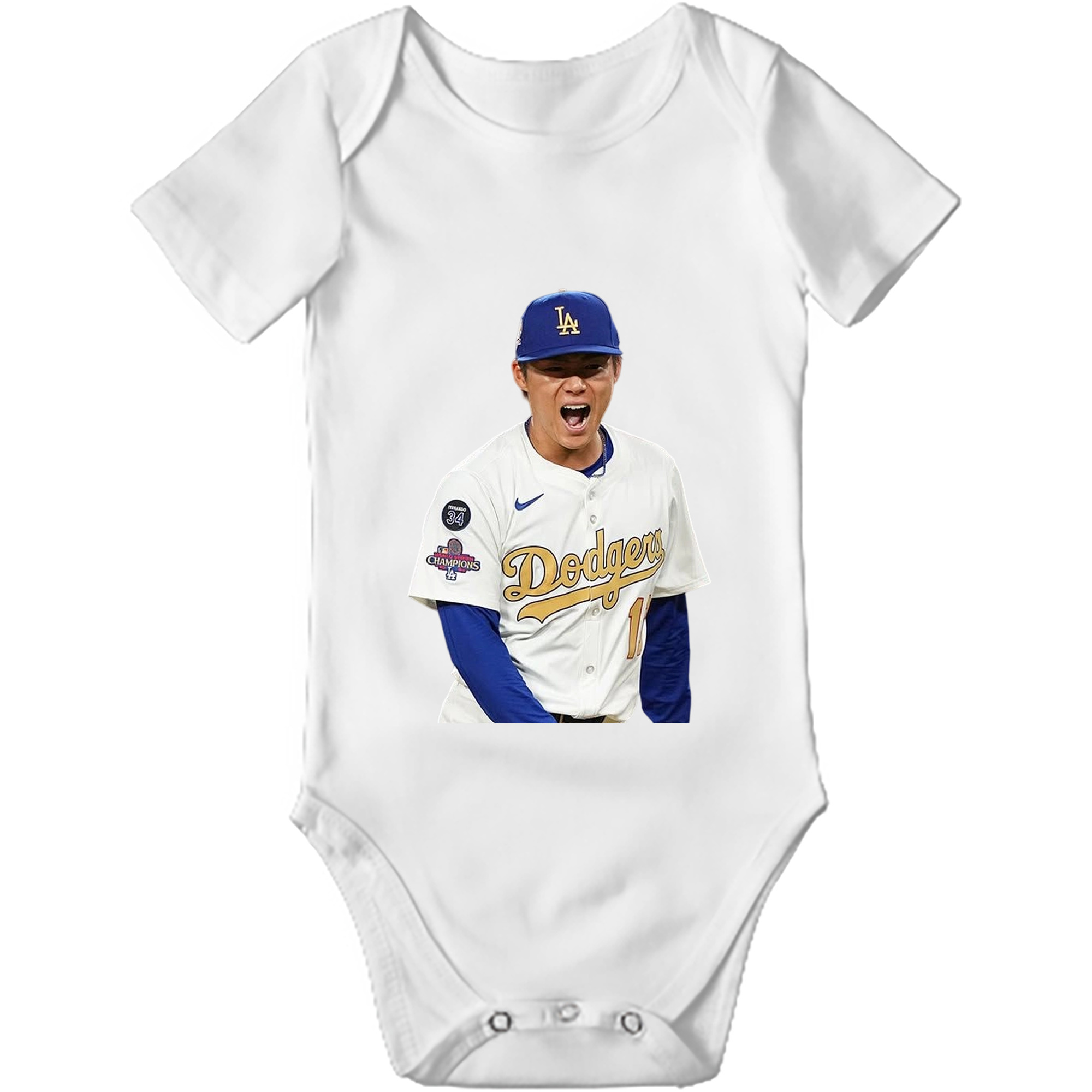  Baby Short Sleeve Romper – 100% Cotton Soft & Breathable Digital Print Onesie With Easy Snap Closure And Envelope Shoulder – Comfortable For Daily Wear & Travel