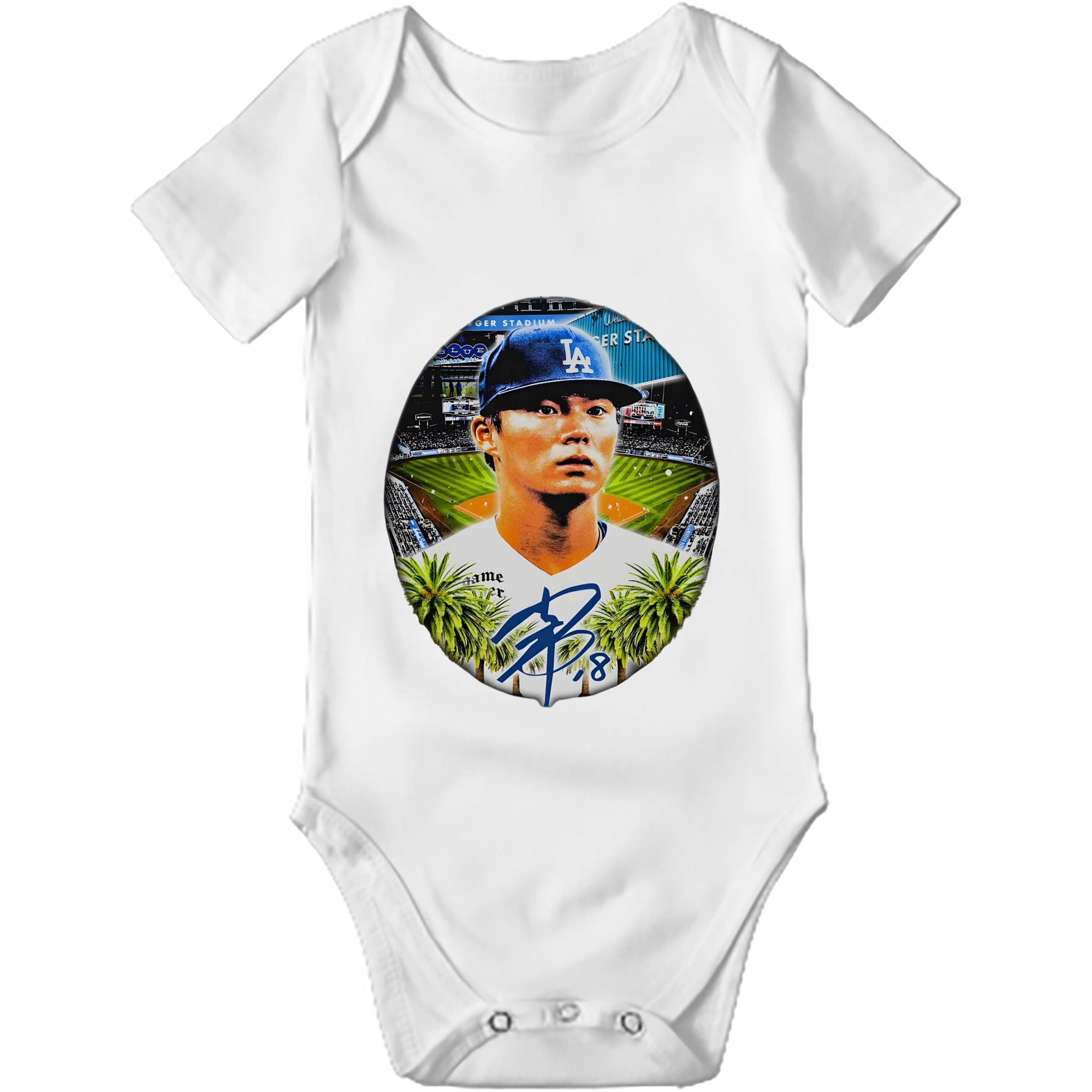  Baby Short Sleeve Romper – 100% Cotton Soft & Breathable Digital Print Onesie With Easy Snap Closure And Envelope Shoulder – Comfortable For Daily Wear & Travel