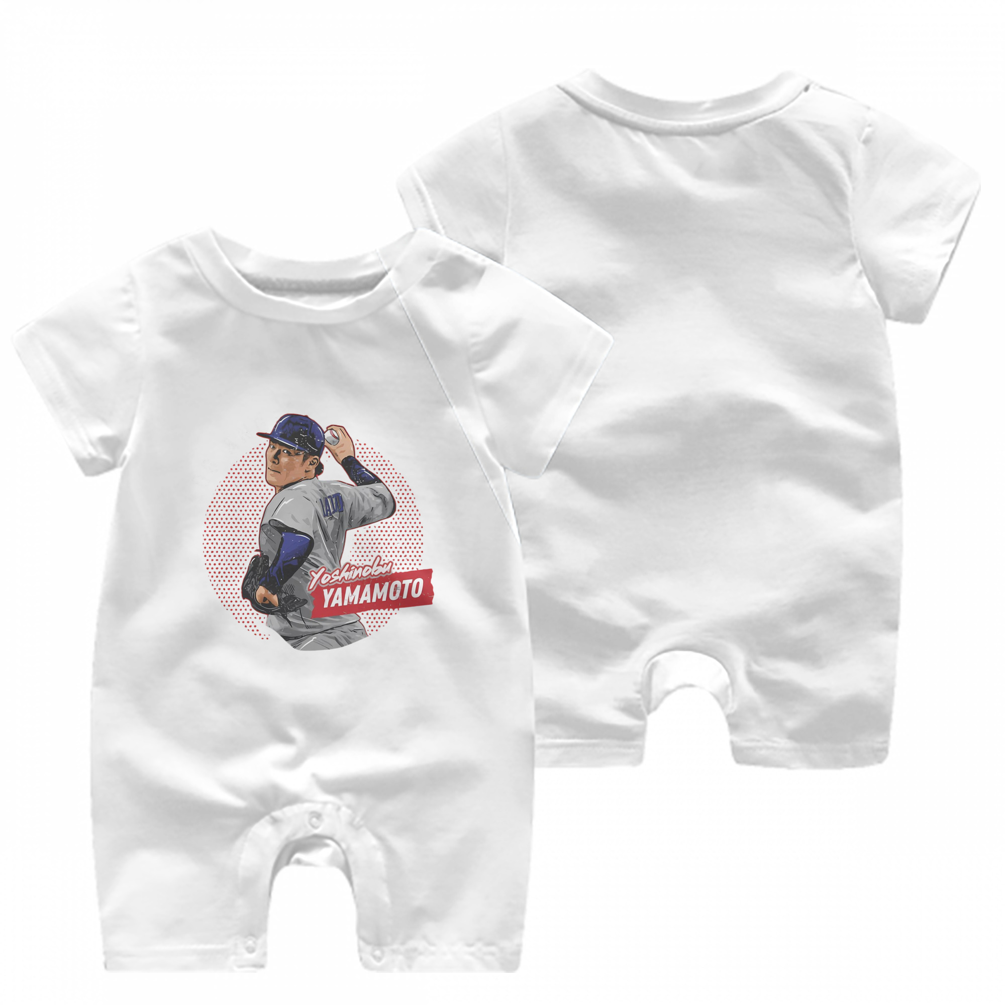  Baby Short Sleeve Onesie – 100% Cotton Soft & Breathable Digital Print Romper – Double-Sided Print, Snap Closure For Easy Diaper Changes – Comfortable For Boys & Girls