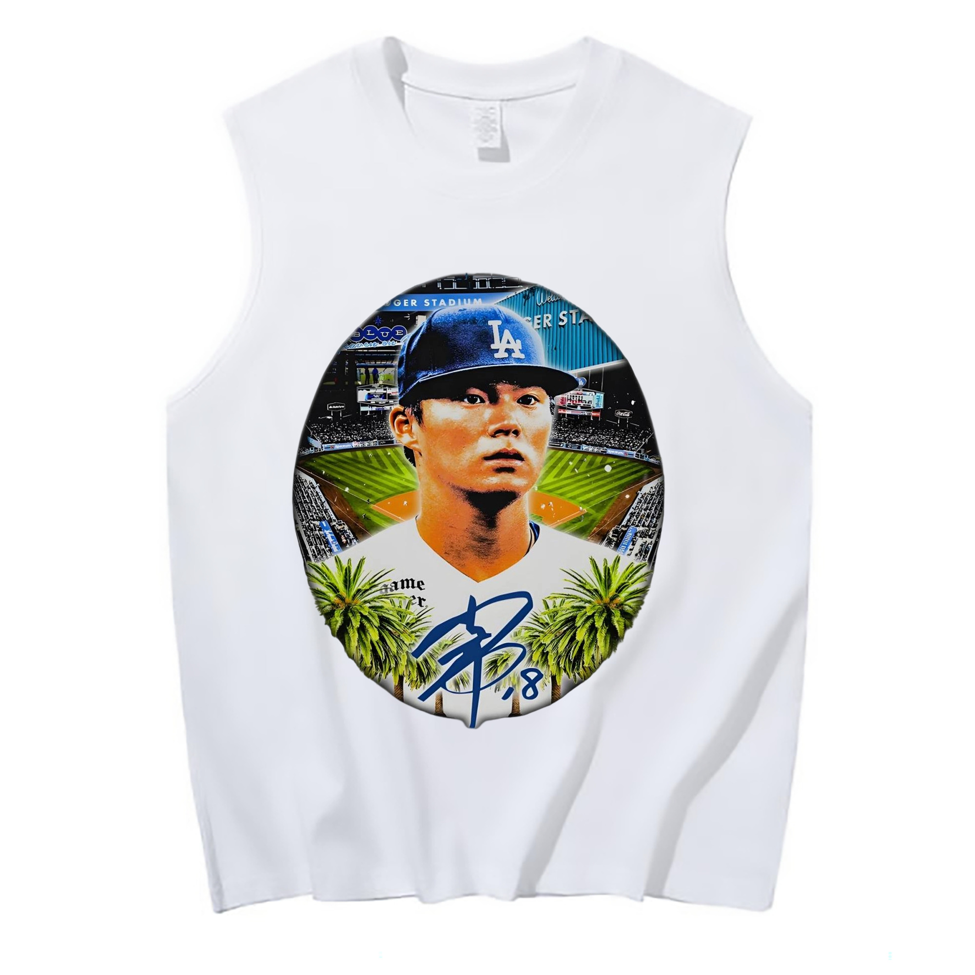  210g Combed Cotton Tank Top With Front Heat Transfer Print – Soft, Lightweight, Fitted Design – Stylish & Comfortable Casual Wear For Sports & Everyday Use