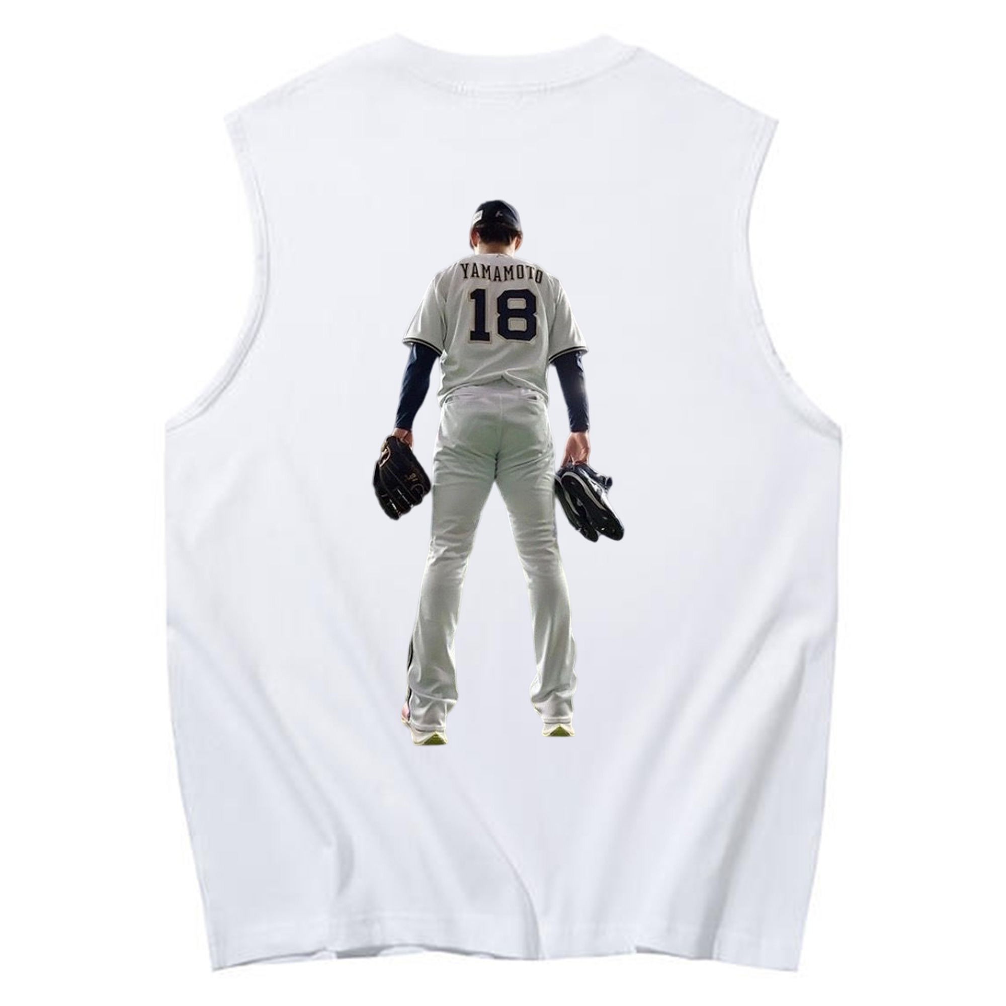  230g Pure Cotton Tank Top With Back Heat Transfer Print – Soft, Lightweight, Fitted Design – Stylish & Comfortable Casual Wear For Sports & Everyday Use