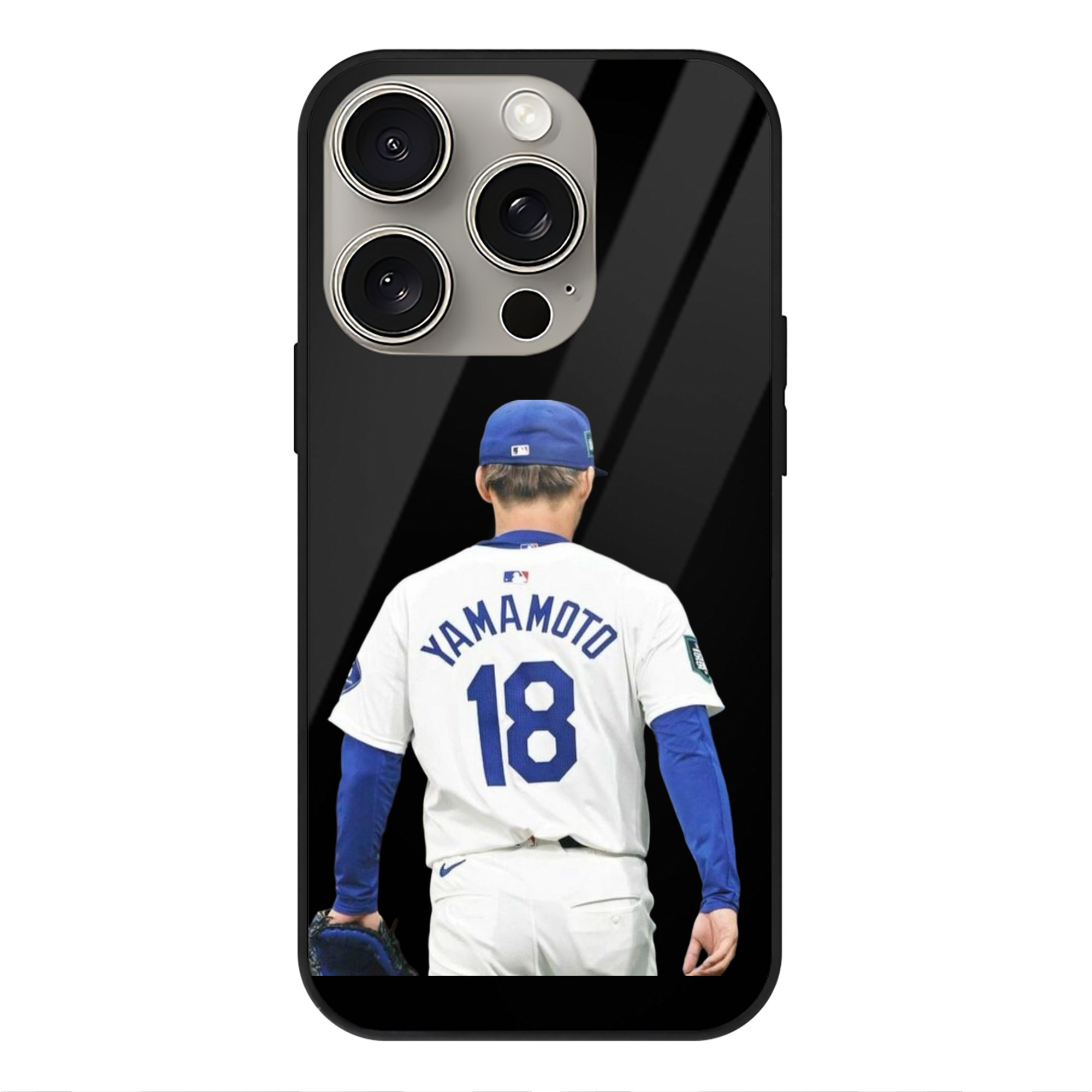  IPhone 15 Pro Mirror Phone Case – UV Printed Glass + TPU – Scratch-Resistant, Wireless Charging Compatible, Precise Fit & Stylish Design