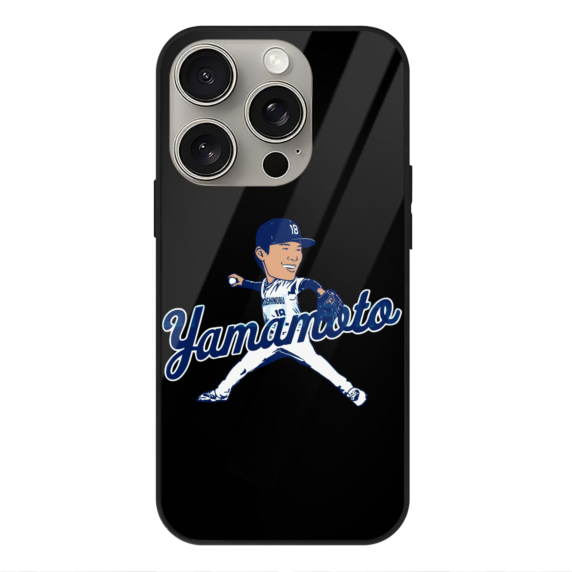  IPhone 15 Pro Mirror Phone Case – UV Printed Glass + TPU – Scratch-Resistant, Wireless Charging Compatible, Precise Fit & Stylish Design