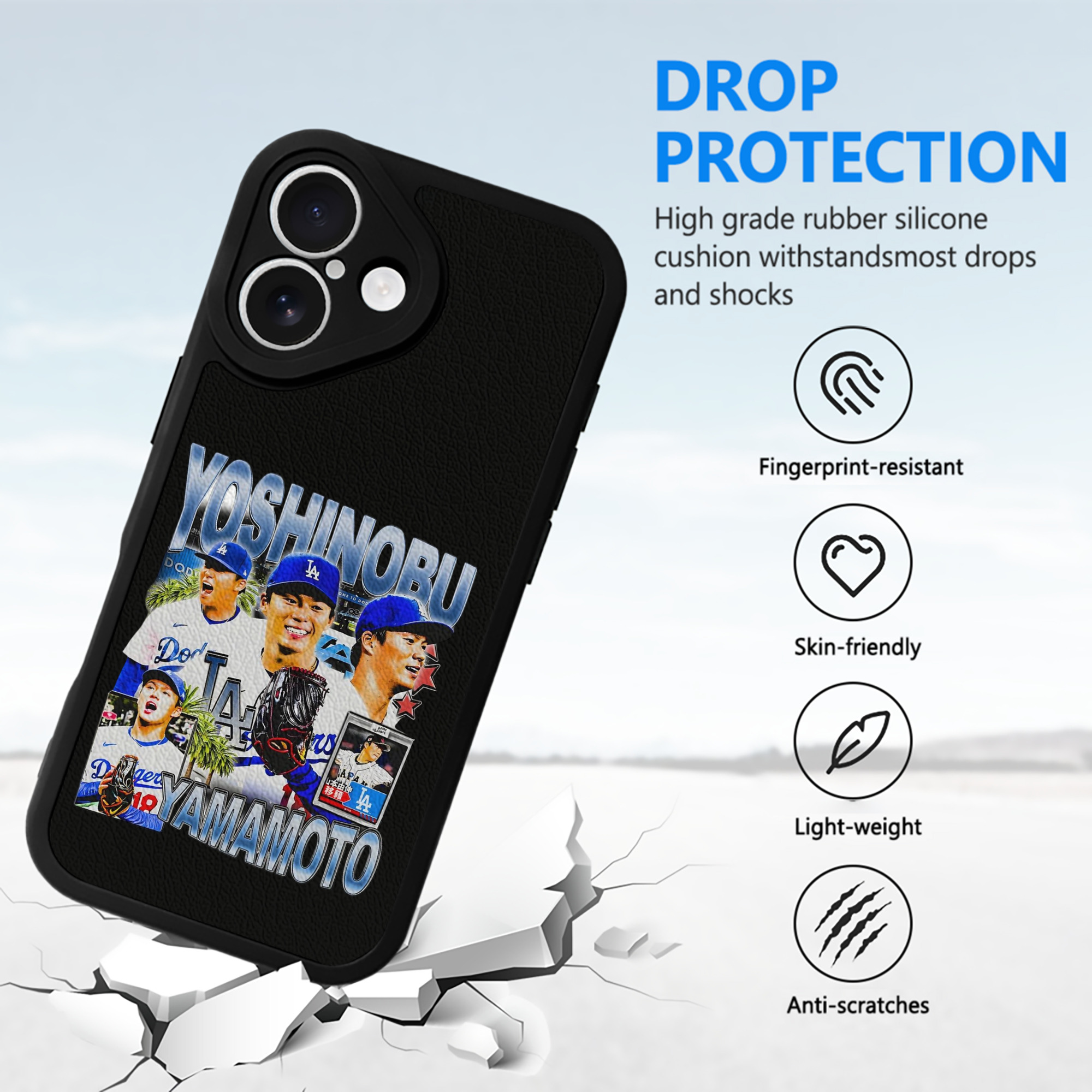  IPhone 16 Silicone Leather Case – UV Print, Lambskin Texture – Perfect Fit, Wireless Charging Compatible, Scratch Resistant, Precise Cutouts – Stylish Protection For IPhone 16