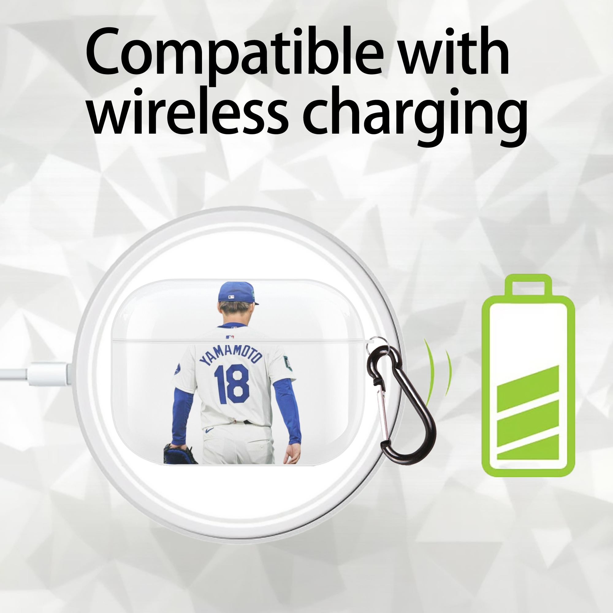  AirPods Pro Hard Case White With Keychain, Durable Flexible PC, Precise Cutouts, Anti-Fingerprint, Yellowing & Scratch Resistant, Full Protection, Washable