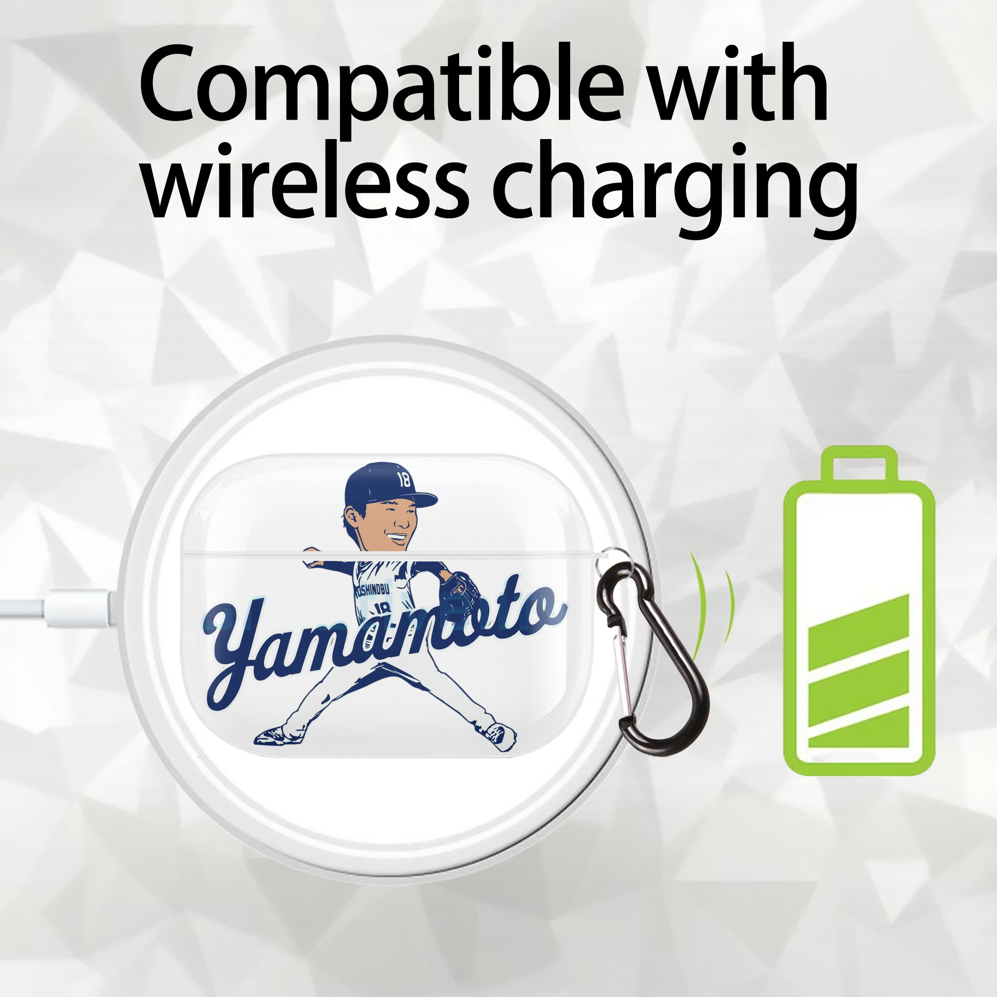  AirPods Pro Hard Case White With Keychain, Durable Flexible PC, Precise Cutouts, Anti-Fingerprint, Yellowing & Scratch Resistant, Full Protection, Washable