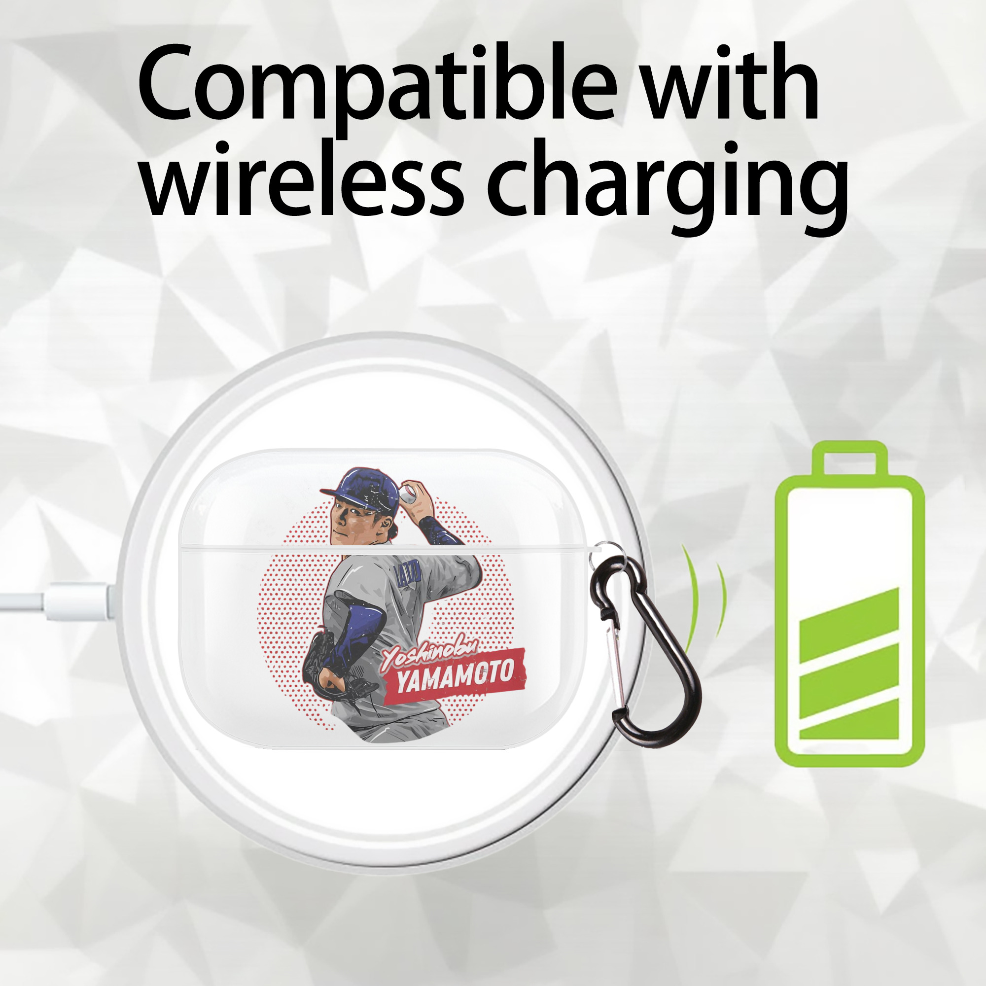  AirPods Pro Hard Case White With Keychain, Durable Flexible PC, Precise Cutouts, Anti-Fingerprint, Yellowing & Scratch Resistant, Full Protection, Washable