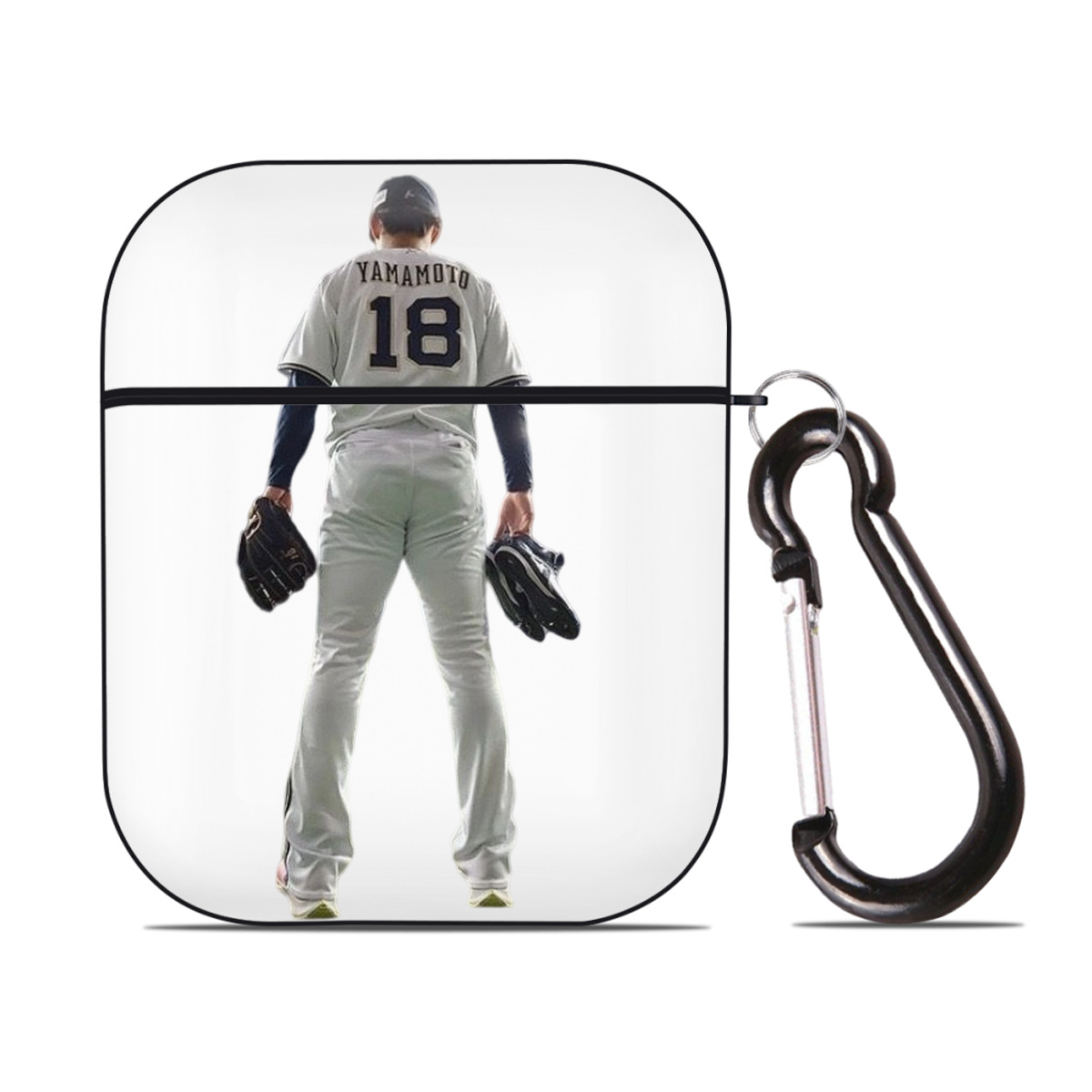  AirPods 2 Case Hard Shell Black, Flexible PC Material, Precise Cutouts, Full Protection, Anti-Fingerprint, Washable, Includes Keychain – Durable & Slim Design