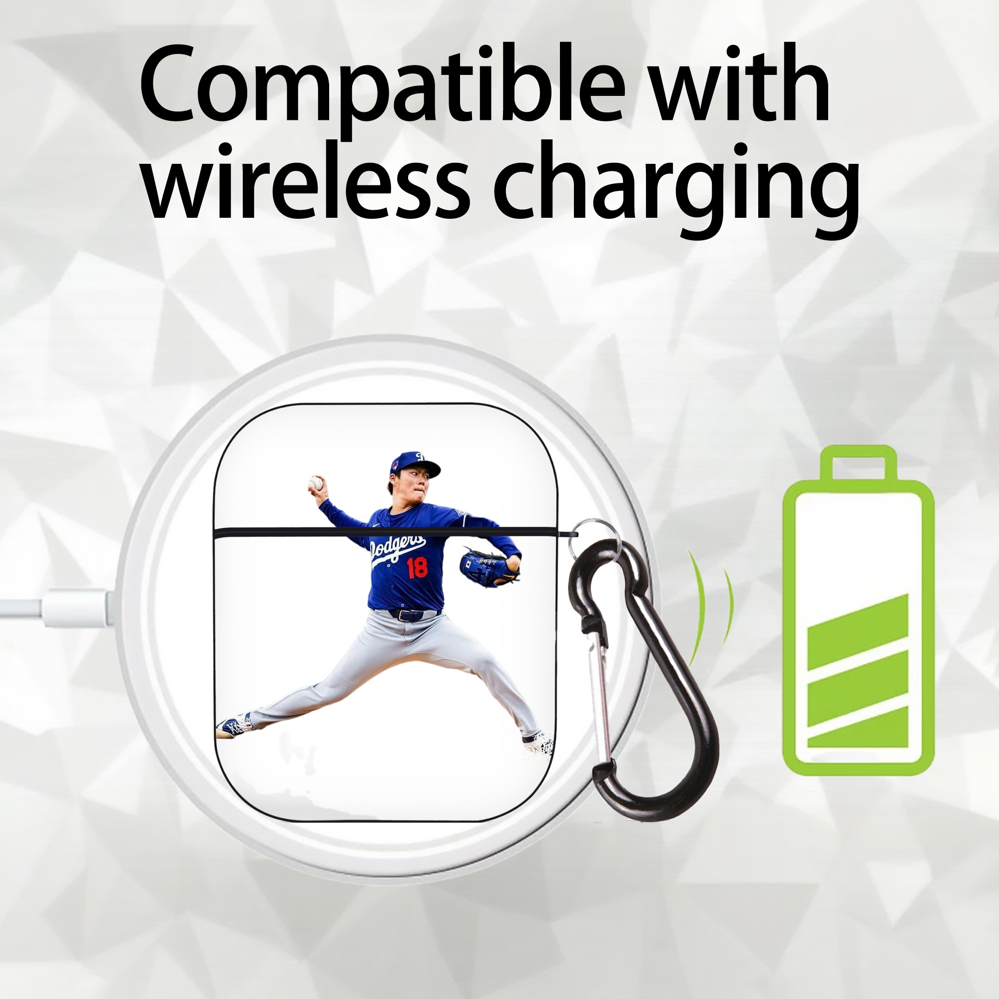  AirPods 2 Case Hard Shell Black, Flexible PC Material, Precise Cutouts, Full Protection, Anti-Fingerprint, Washable, Includes Keychain – Durable & Slim Design