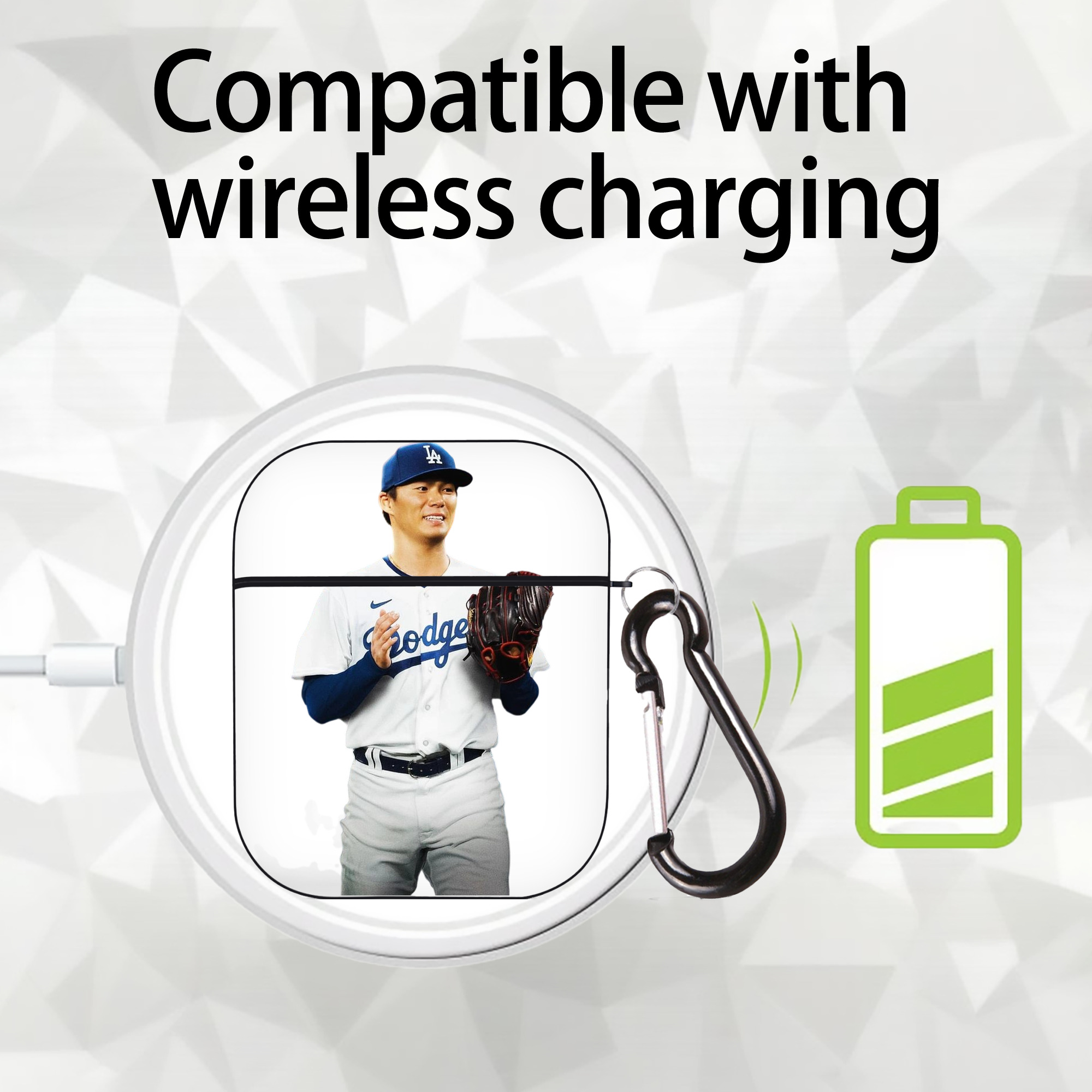  AirPods 2 Case Hard Shell Black, Flexible PC Material, Precise Cutouts, Full Protection, Anti-Fingerprint, Washable, Includes Keychain – Durable & Slim Design