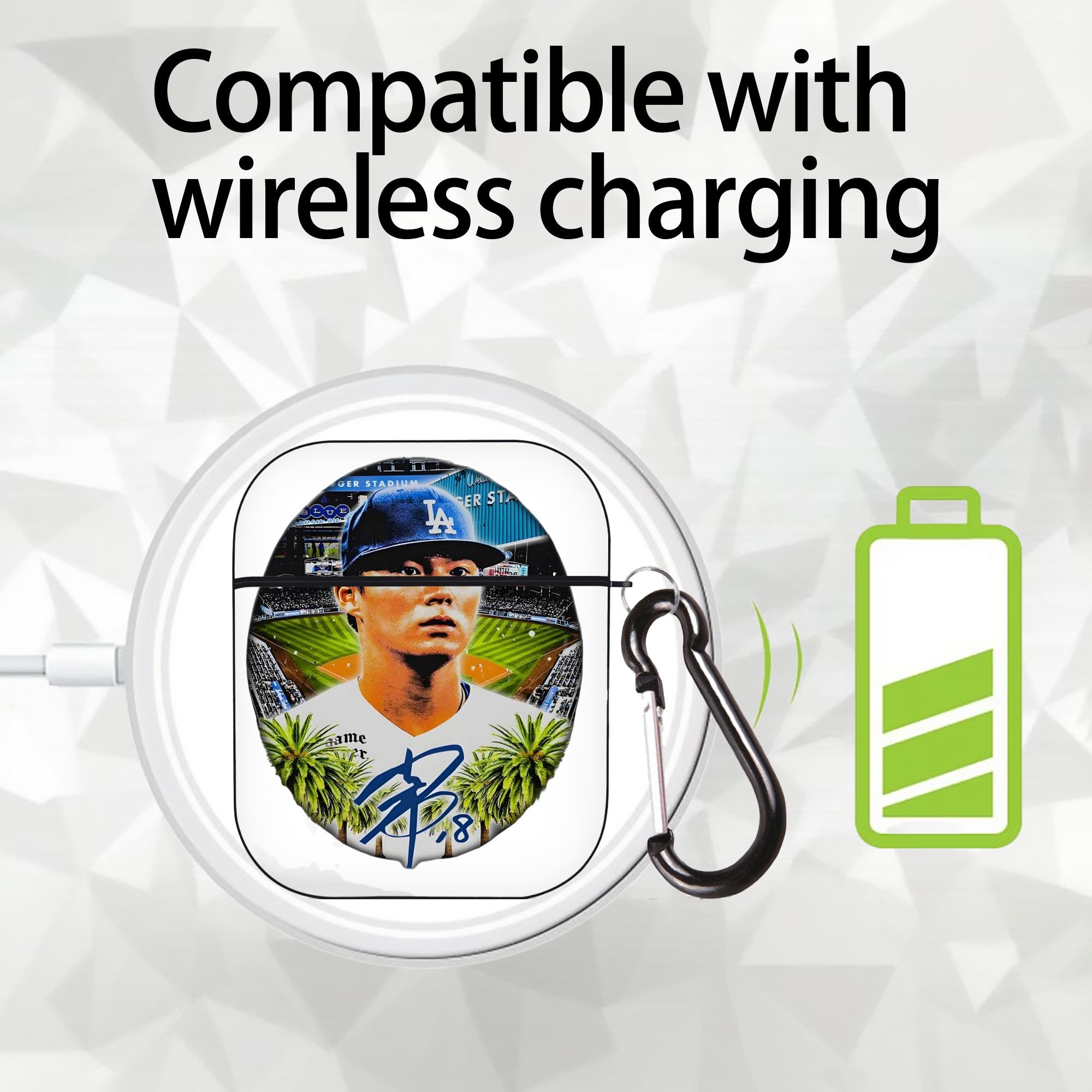  AirPods 2 Case Hard Shell Black, Flexible PC Material, Precise Cutouts, Full Protection, Anti-Fingerprint, Washable, Includes Keychain – Durable & Slim Design