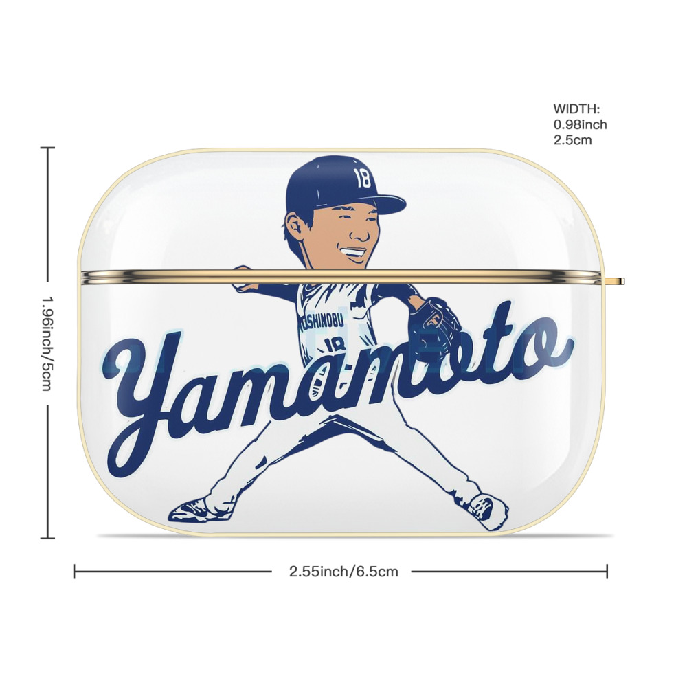  Luxury Gold AirPods Pro Case With Keychain, Flexible PC Material, Full Protection, Precise Cutouts, Anti-Fingerprint, Washable, Durable Design