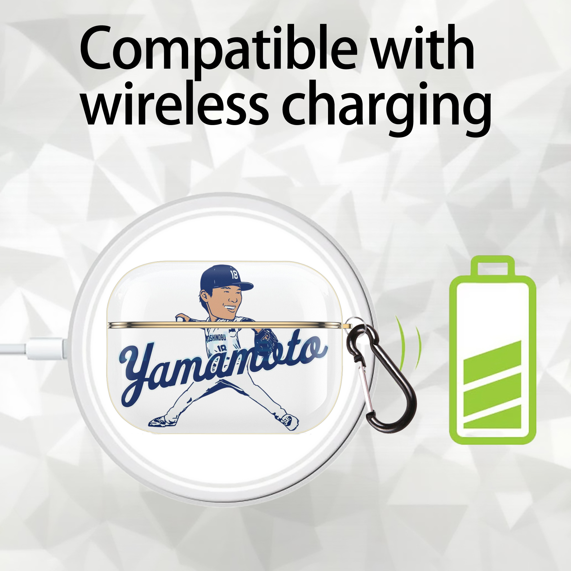  Luxury Gold AirPods Pro Case With Keychain, Flexible PC Material, Full Protection, Precise Cutouts, Anti-Fingerprint, Washable, Durable Design