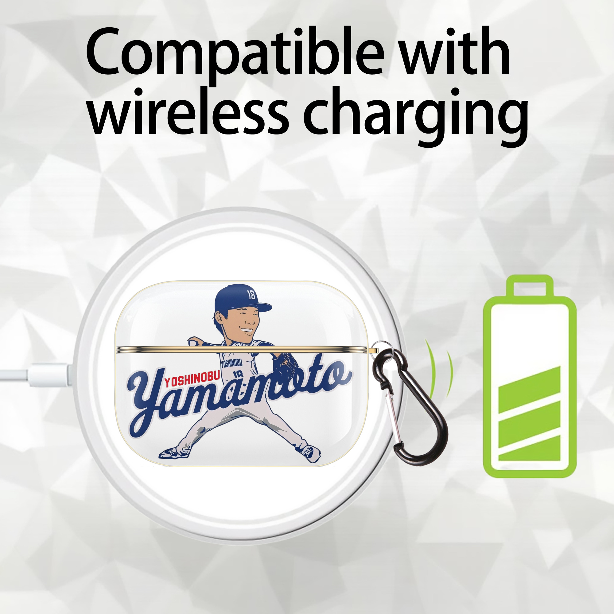  Luxury Gold AirPods Pro Case With Keychain, Flexible PC Material, Full Protection, Precise Cutouts, Anti-Fingerprint, Washable, Durable Design