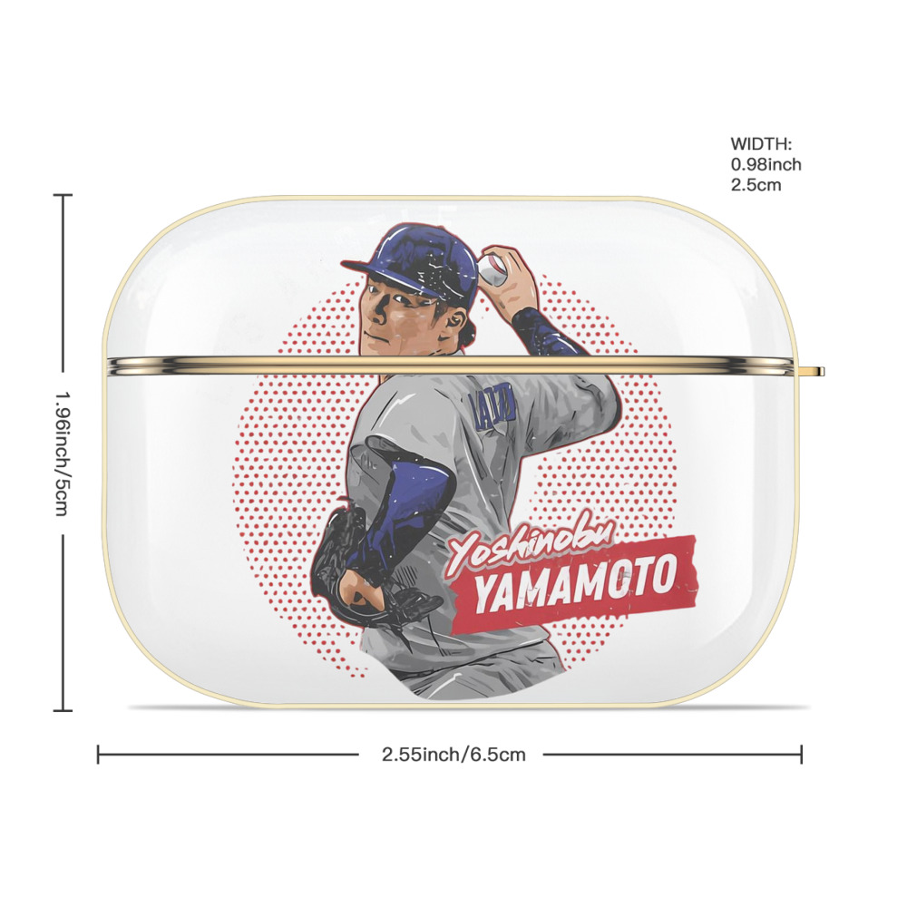  Luxury Gold AirPods Pro Case With Keychain, Flexible PC Material, Full Protection, Precise Cutouts, Anti-Fingerprint, Washable, Durable Design