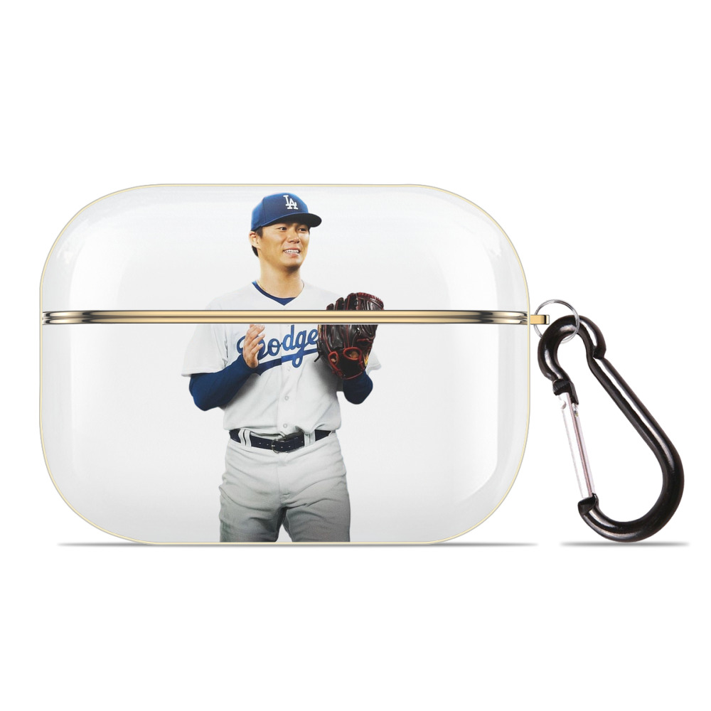  Luxury Gold AirPods Pro Case With Keychain, Flexible PC Material, Full Protection, Precise Cutouts, Anti-Fingerprint, Washable, Durable Design