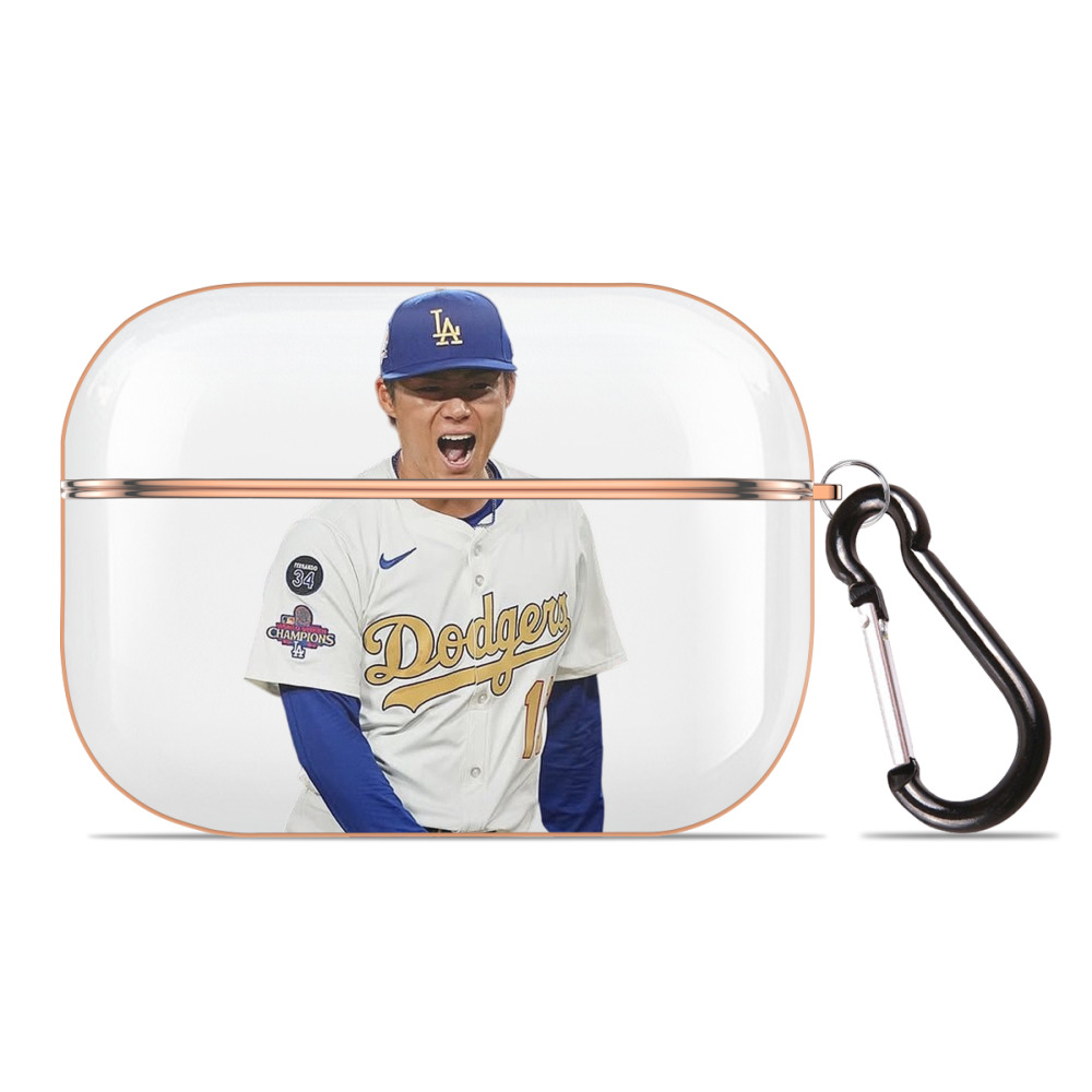  AirPods Pro Protective Case Rose Gold, Flexible PC Material, Precise Fit, Anti-Slip Cover, Full Protection, Fingerprint Resistant, Washable With Keychain