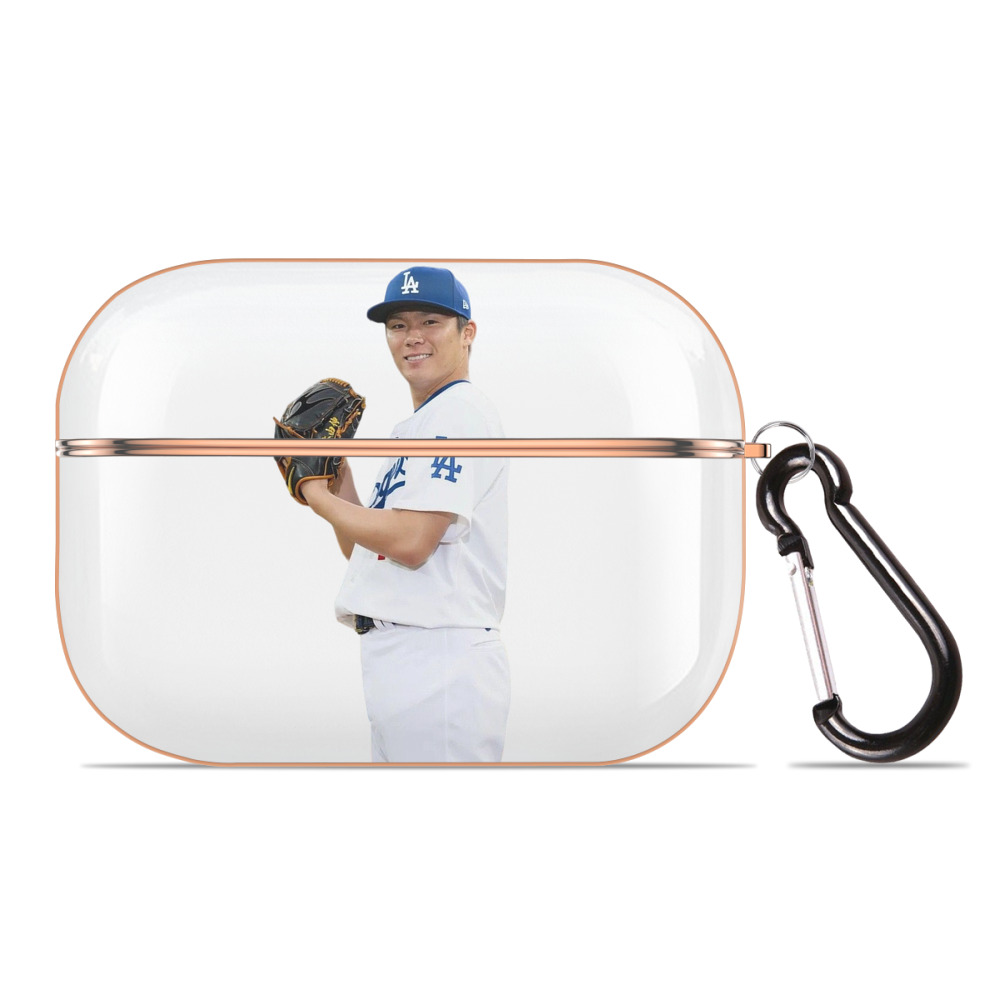  AirPods Pro Protective Case Rose Gold, Flexible PC Material, Precise Fit, Anti-Slip Cover, Full Protection, Fingerprint Resistant, Washable With Keychain