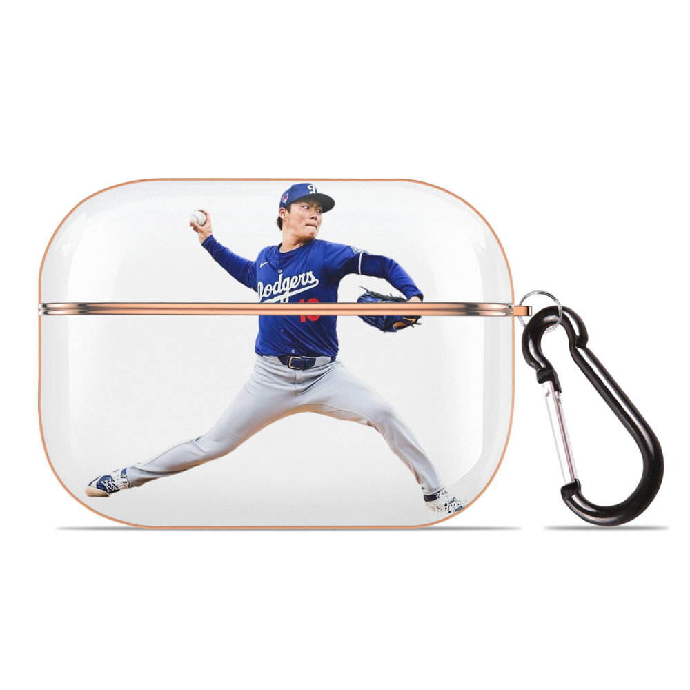  AirPods Pro Protective Case Rose Gold, Flexible PC Material, Precise Fit, Anti-Slip Cover, Full Protection, Fingerprint Resistant, Washable With Keychain