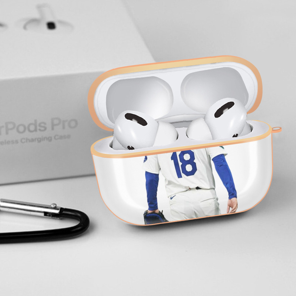  AirPods Pro Protective Case Rose Gold, Flexible PC Material, Precise Fit, Anti-Slip Cover, Full Protection, Fingerprint Resistant, Washable With Keychain