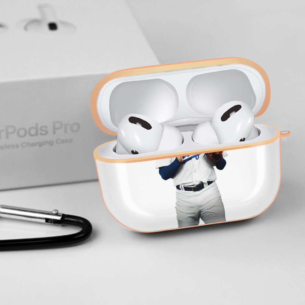  AirPods Pro Protective Case Rose Gold, Flexible PC Material, Precise Fit, Anti-Slip Cover, Full Protection, Fingerprint Resistant, Washable With Keychain